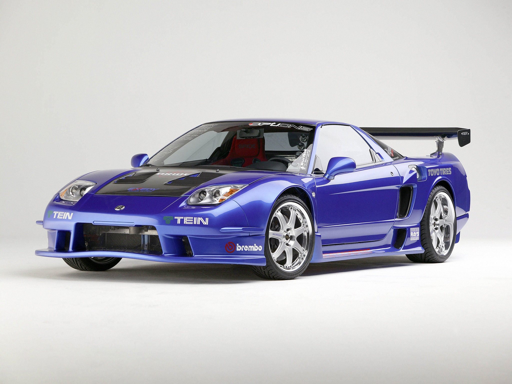 nsh, sports, auto, acura, cars, blue, front view, style, akura, 2003, nsx, hsx