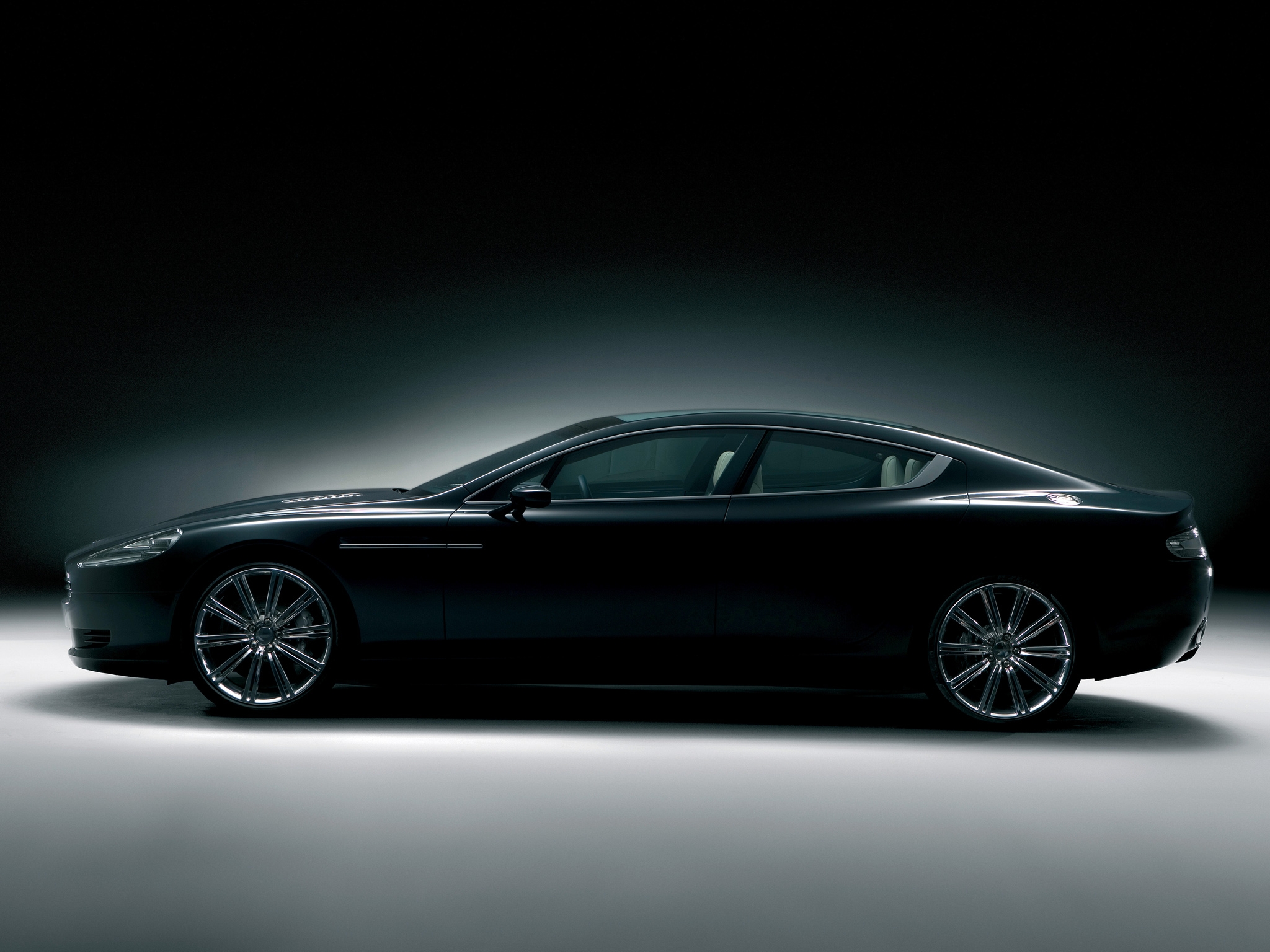 cars, aston martin, black, side view, style, concept car, 2006, rapide wallpapers for tablet