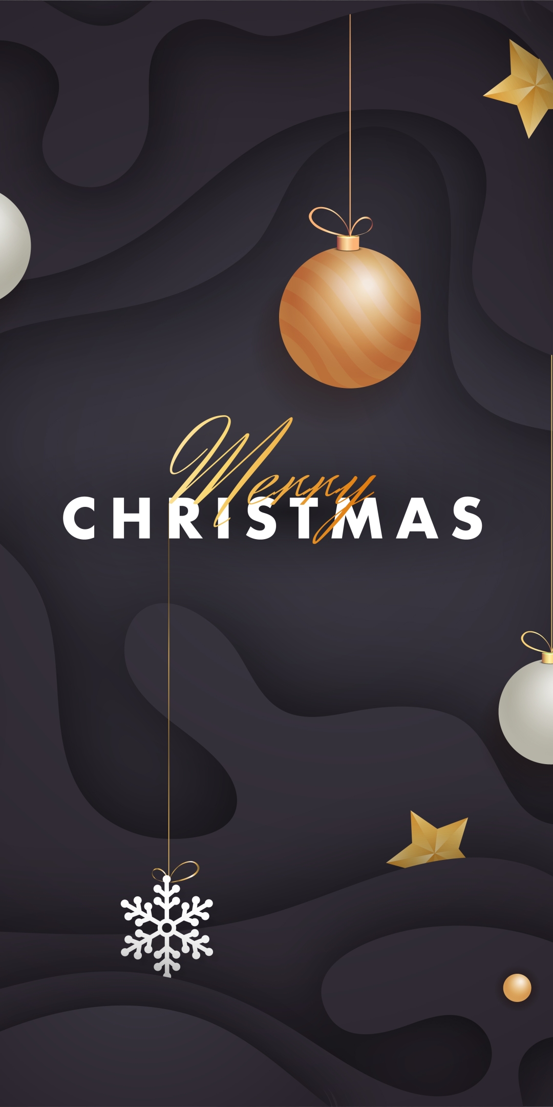Download mobile wallpaper Christmas, Holiday, Snowflake, Merry Christmas, Bauble for free.