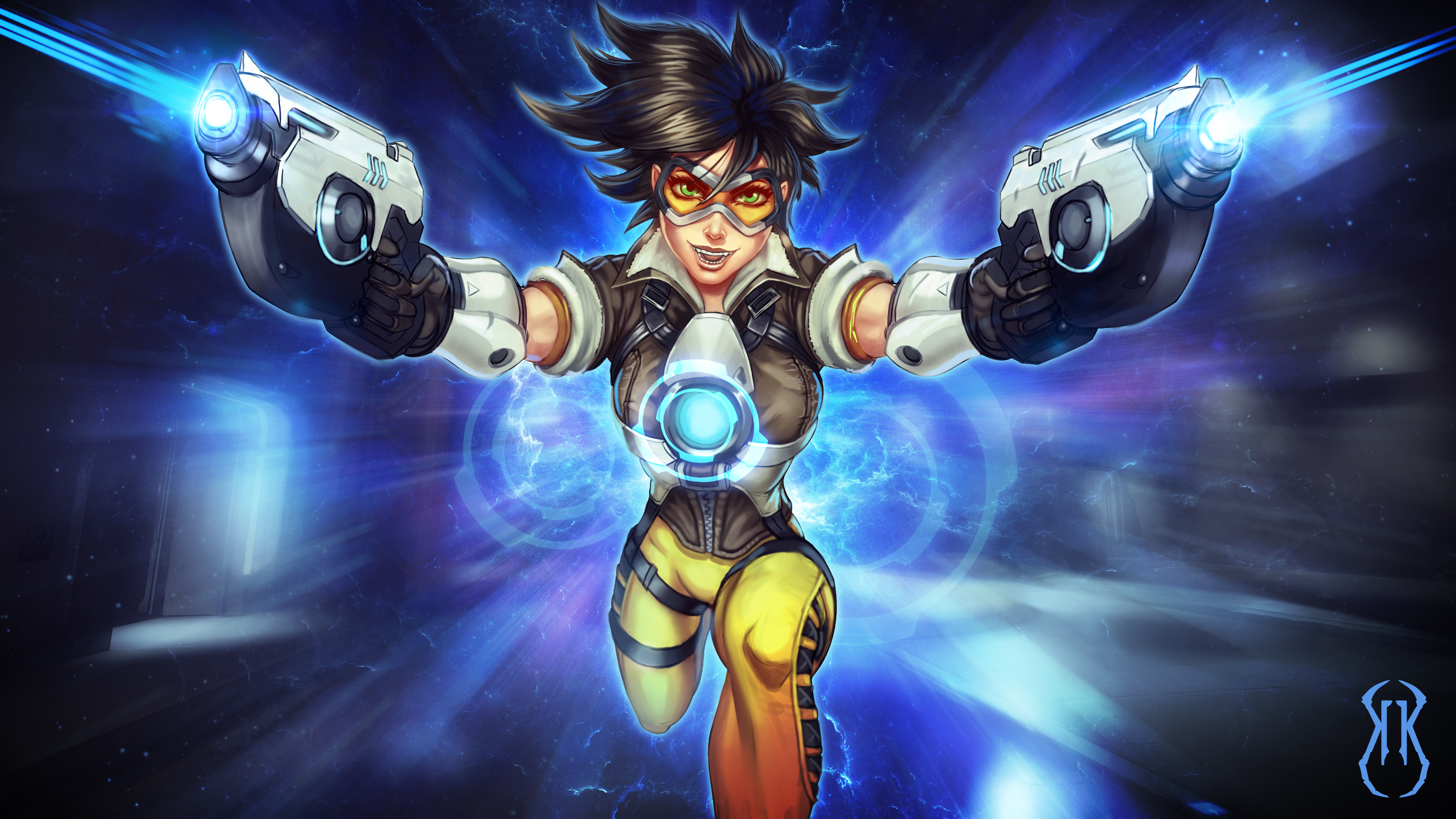 Завантажити шпалери безкоштовно Відеогра, Надзор, Tracer (Overwatch) картинка на робочий стіл ПК