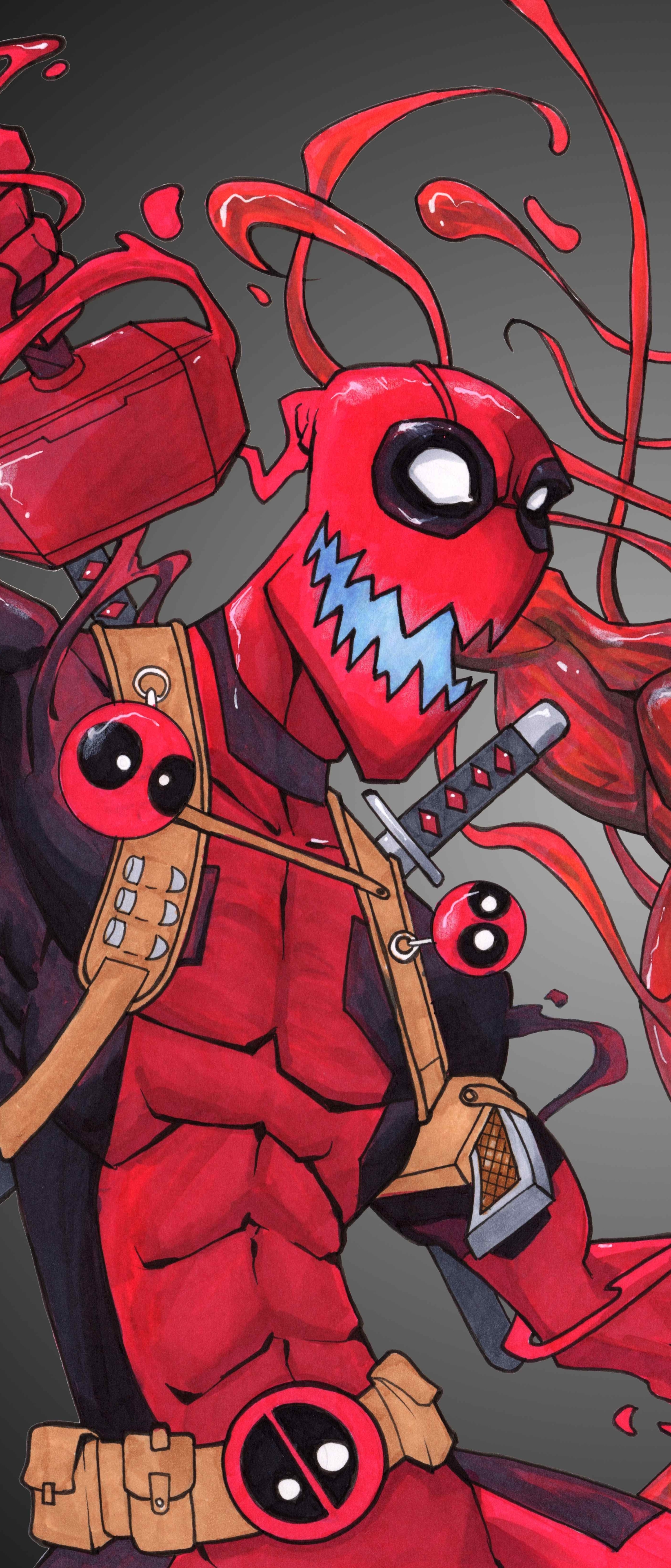 Handy-Wallpaper Deadpool, Comics kostenlos herunterladen.