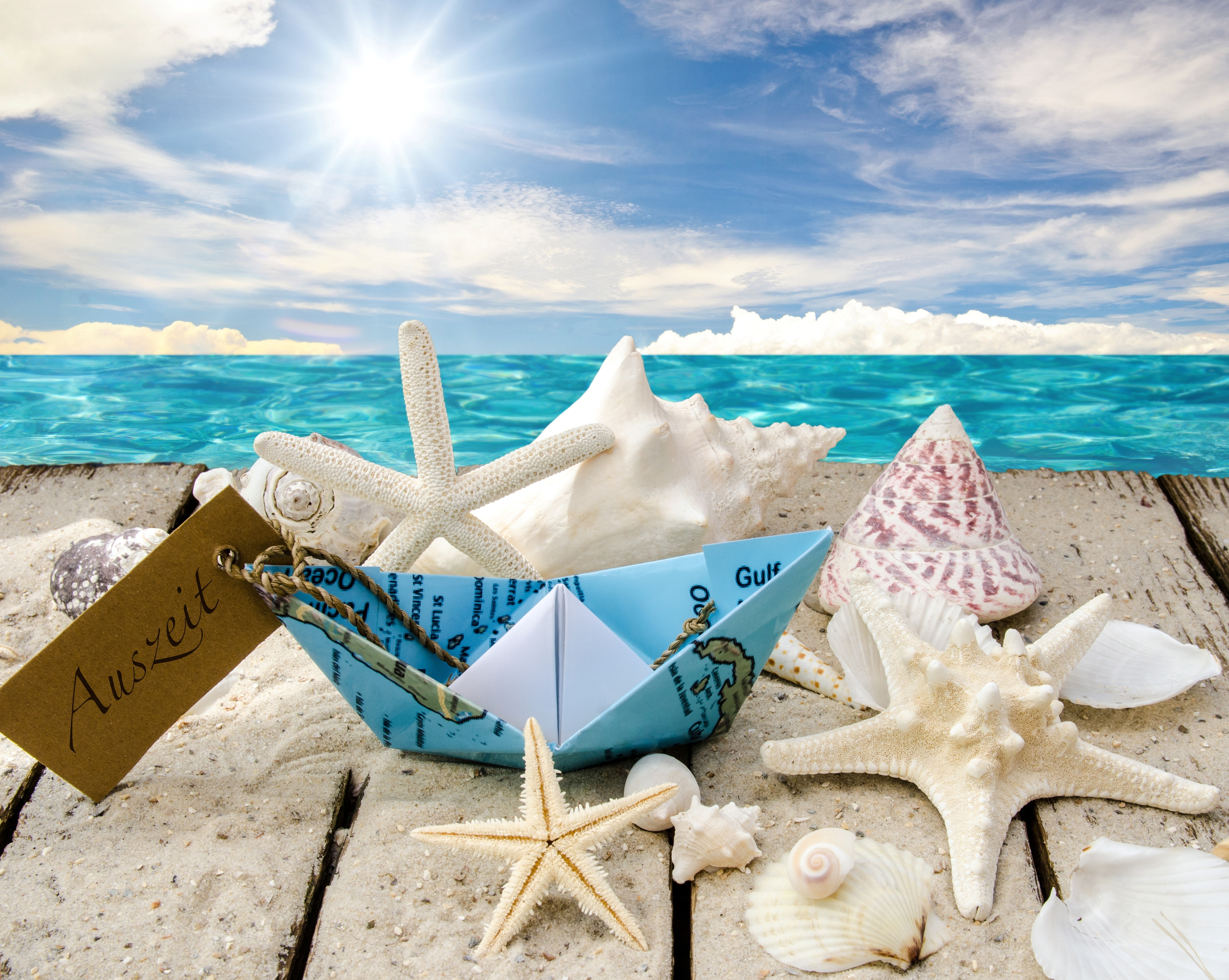 Download mobile wallpaper Summer, Artistic, Shell for free.