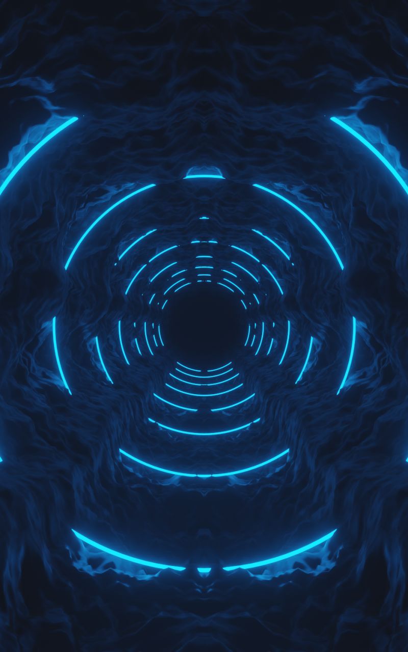Download mobile wallpaper Abstract, 3D, Tunnel for free.