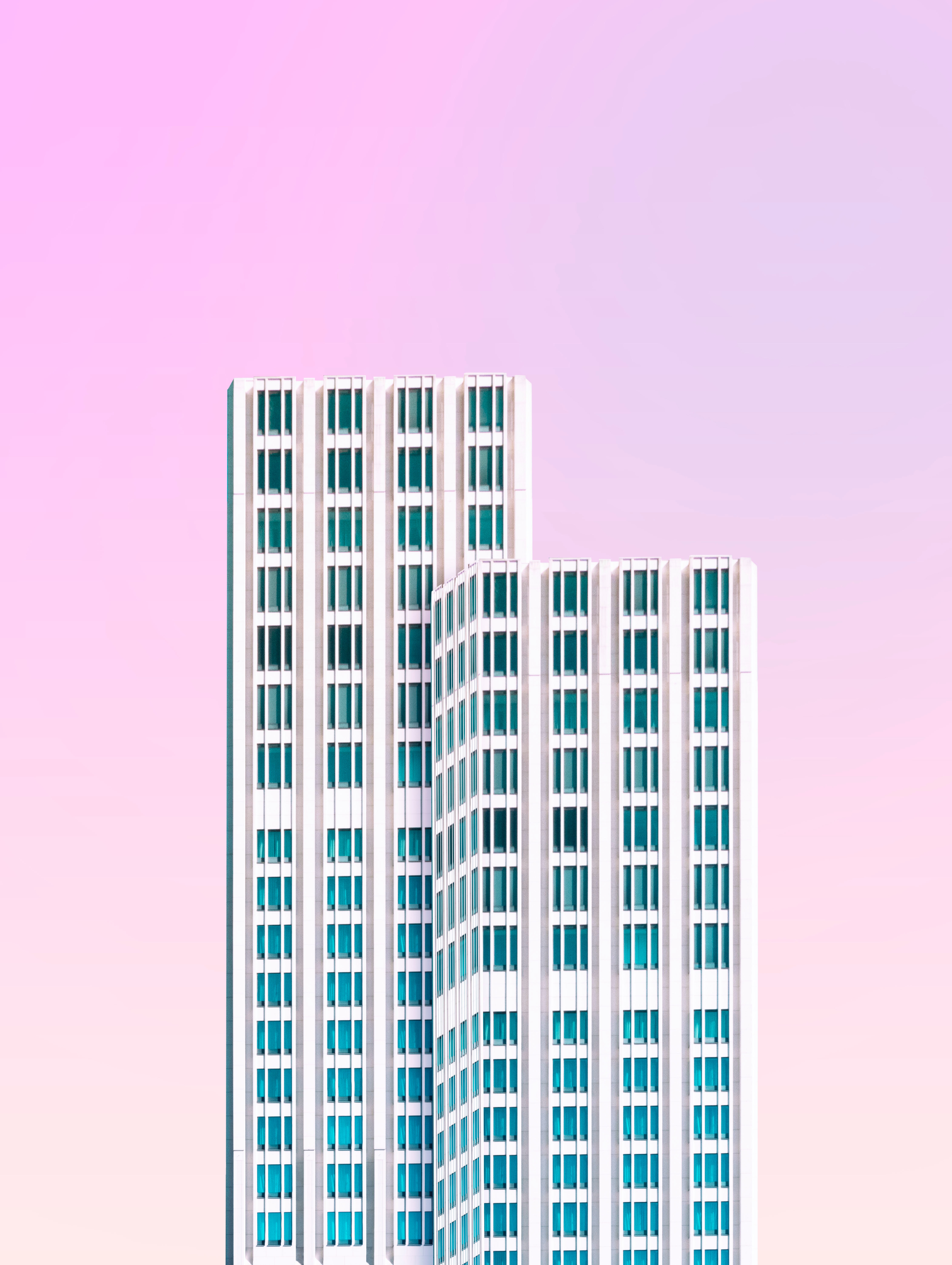 Free download wallpaper Skyscraper, Building, Facade, Minimalism on your PC desktop