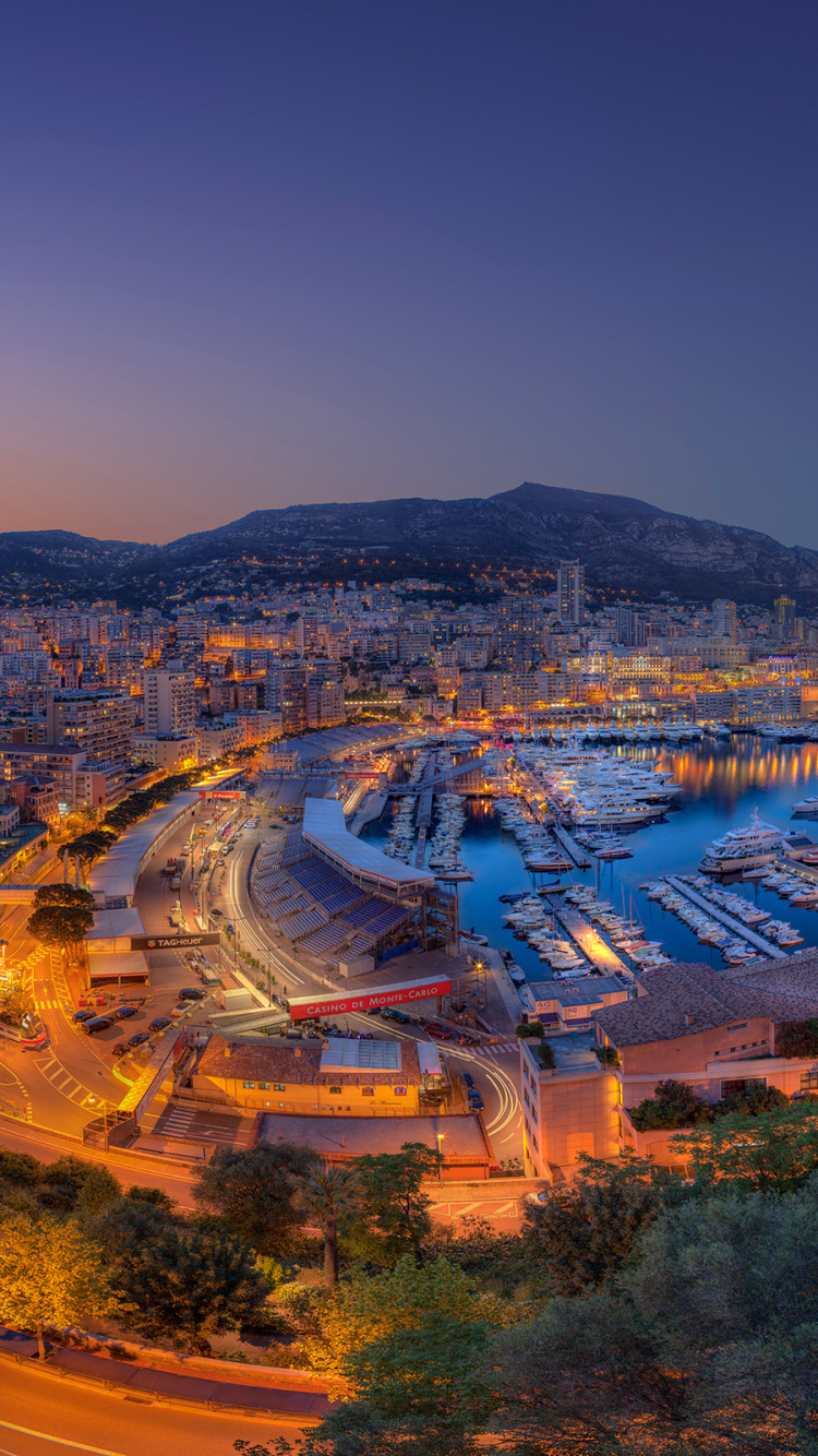 Handy-Wallpaper Städte, Stadt, Küste, Boot, Hafen, Monaco, Menschengemacht, Großstadt kostenlos herunterladen.