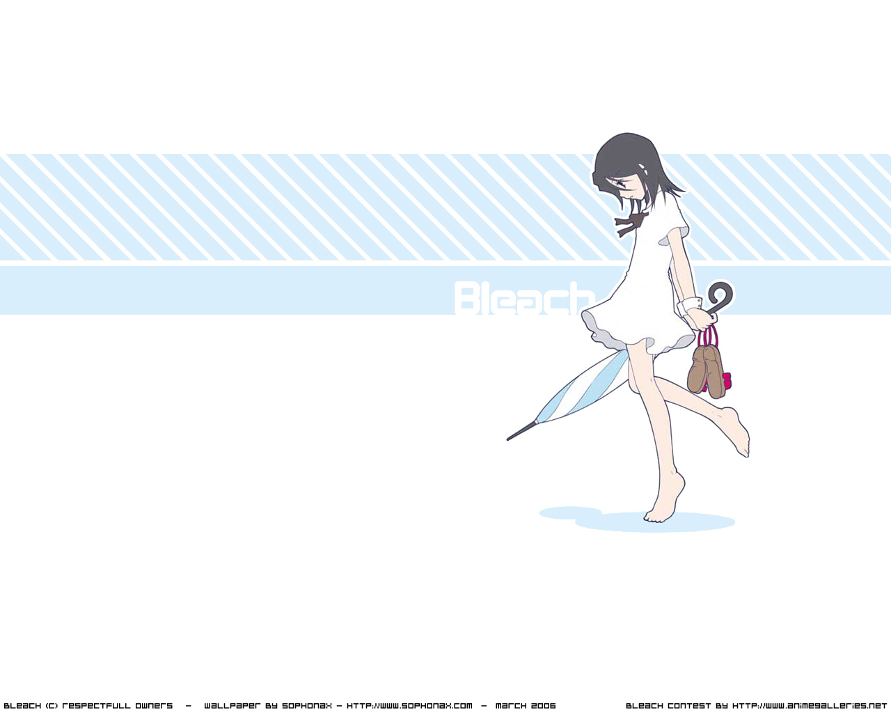 Handy-Wallpaper Bleach, Rukia Kuchiki, Animes kostenlos herunterladen.