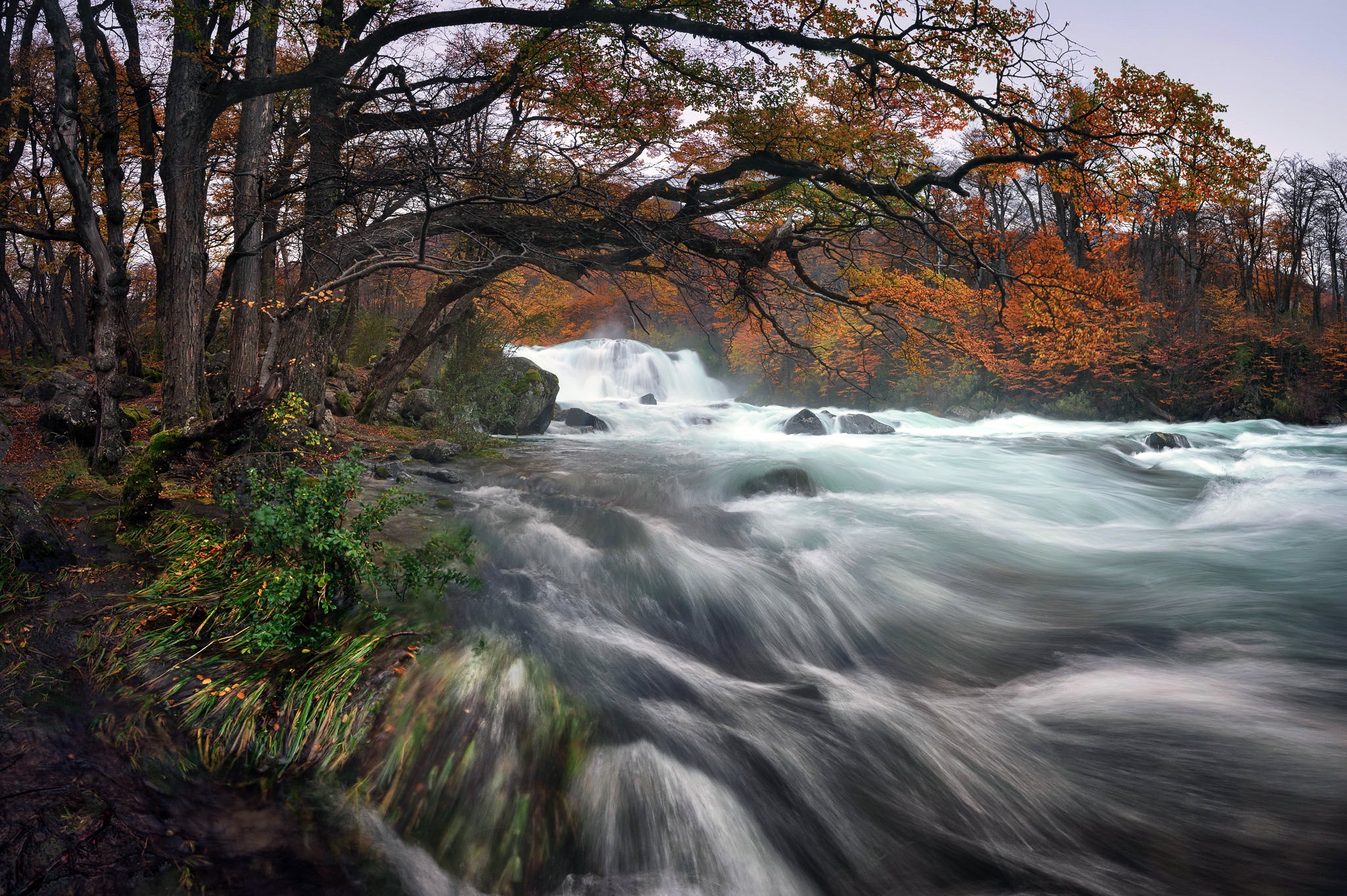 Download mobile wallpaper Fall, Earth, River for free.