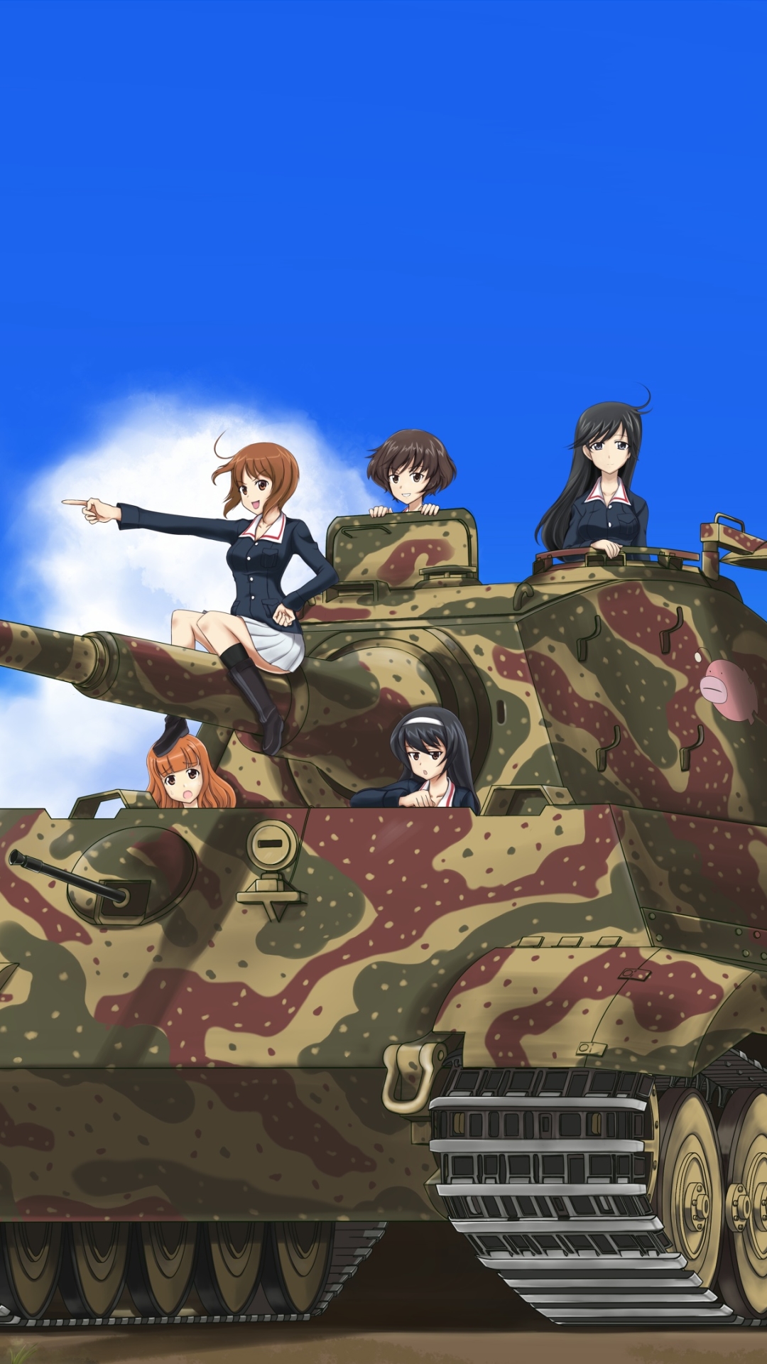 Handy-Wallpaper Animes, Girls Und Panzer kostenlos herunterladen.