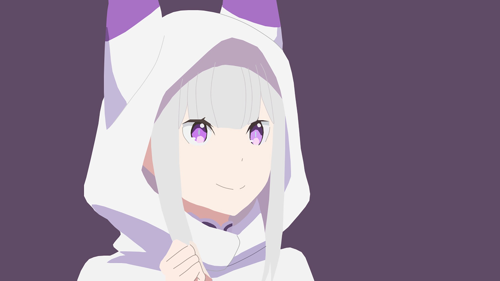 Descarga gratis la imagen Animado, Minimalista, Emilia (Re:zero), Re:zero Comenzando La Vida En Otro Mundo en el escritorio de tu PC