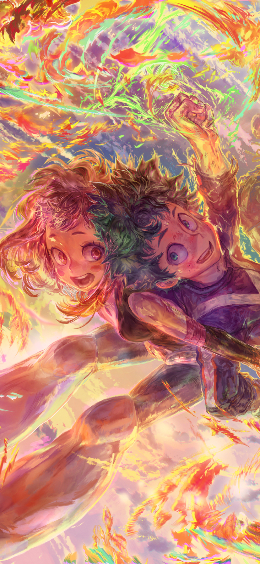 Descarga gratuita de fondo de pantalla para móvil de Animado, Izuku Midoriya, My Hero Academia, Ochaco Uraraka.