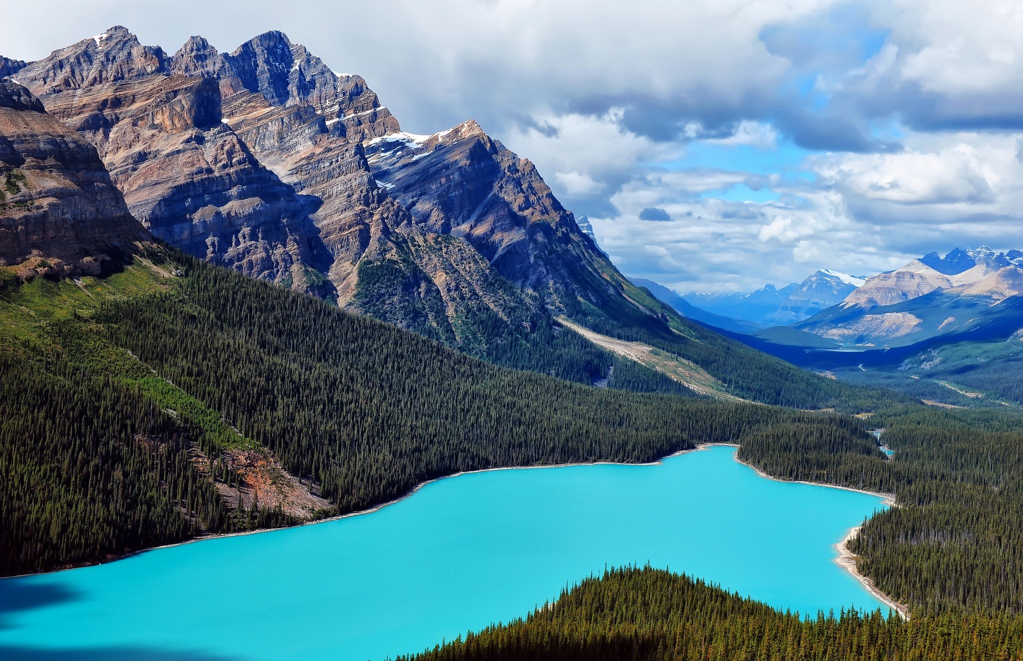 Free download wallpaper Lakes, Mountain, Lake, Forest, Earth, Cloud on your PC desktop