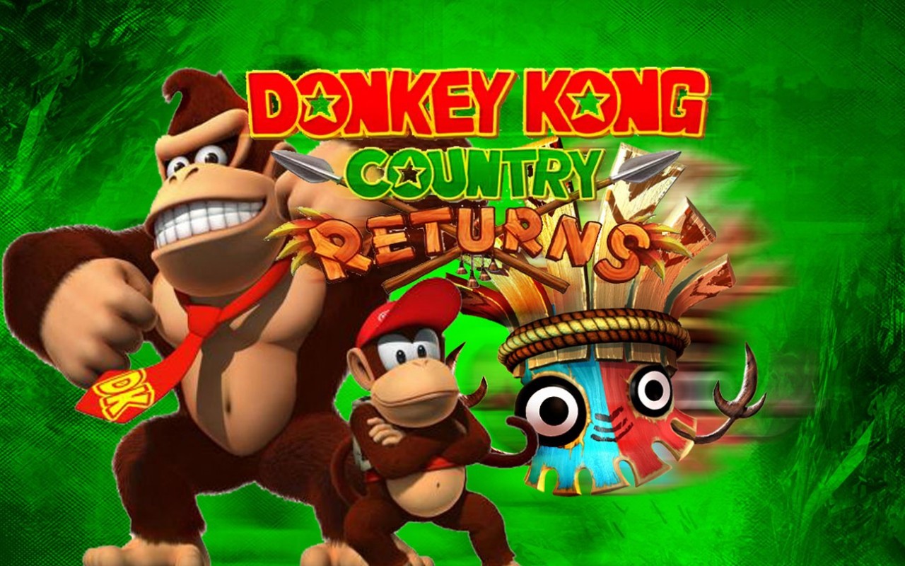 video game, donkey kong, donkey kong country returns
