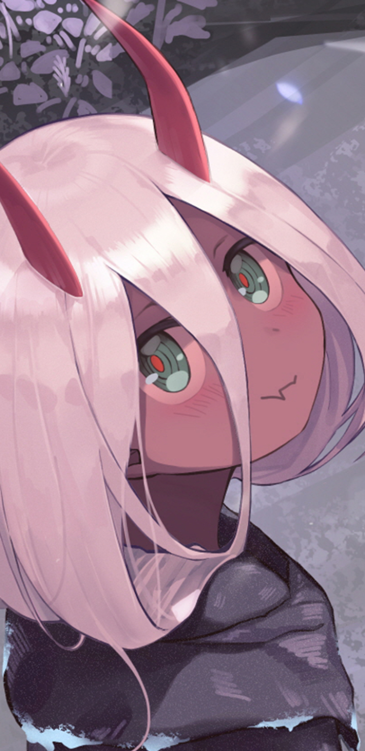 Handy-Wallpaper Animes, Darling In The Franxx, Zero Two (Liebling Im Franxx) kostenlos herunterladen.