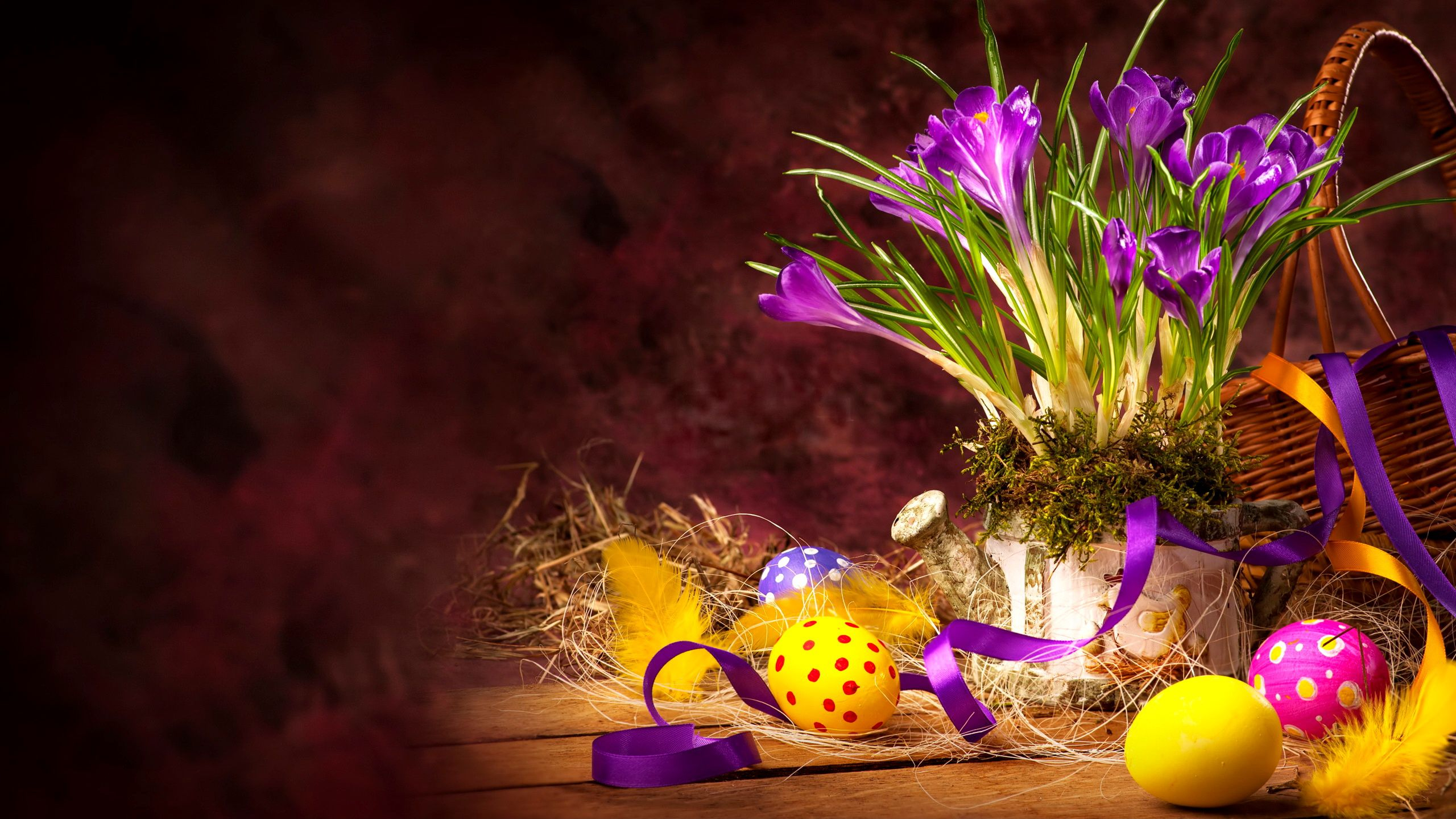Download mobile wallpaper Easter, Flower, Holiday, Bouquet, Easter Egg for free.