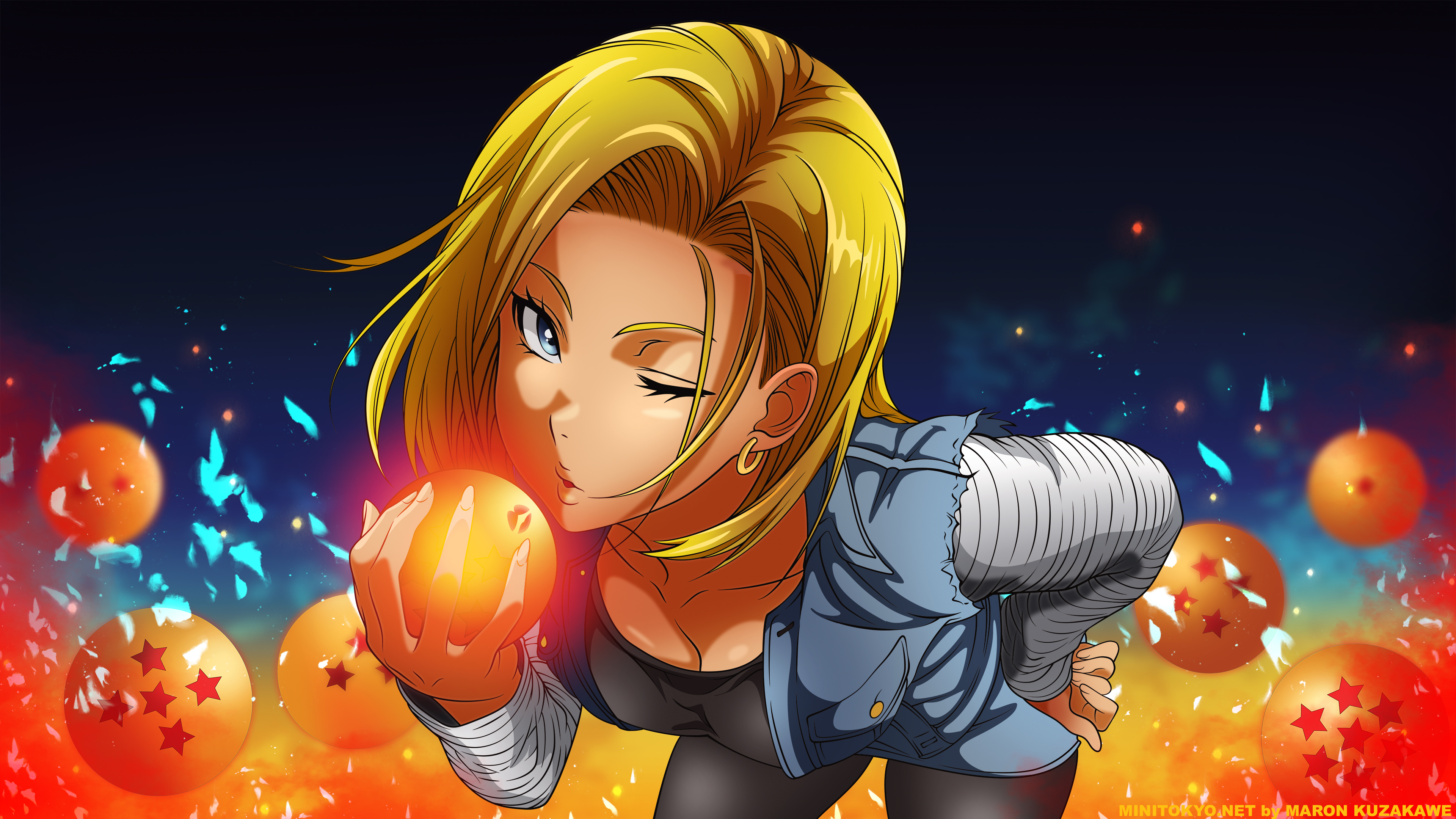 Handy-Wallpaper Animes, Dragon Ball: Doragon Bôru, Android 18 (Dragonball) kostenlos herunterladen.