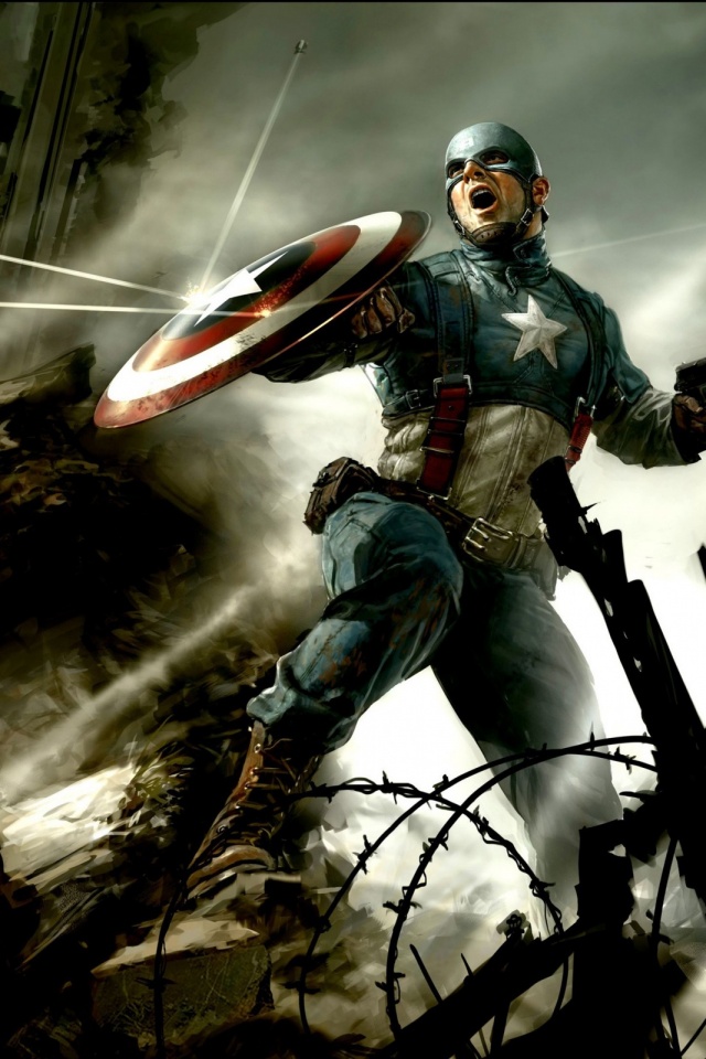 Download mobile wallpaper Captain America, Movie, Superhero, Captain America: The First Avenger for free.