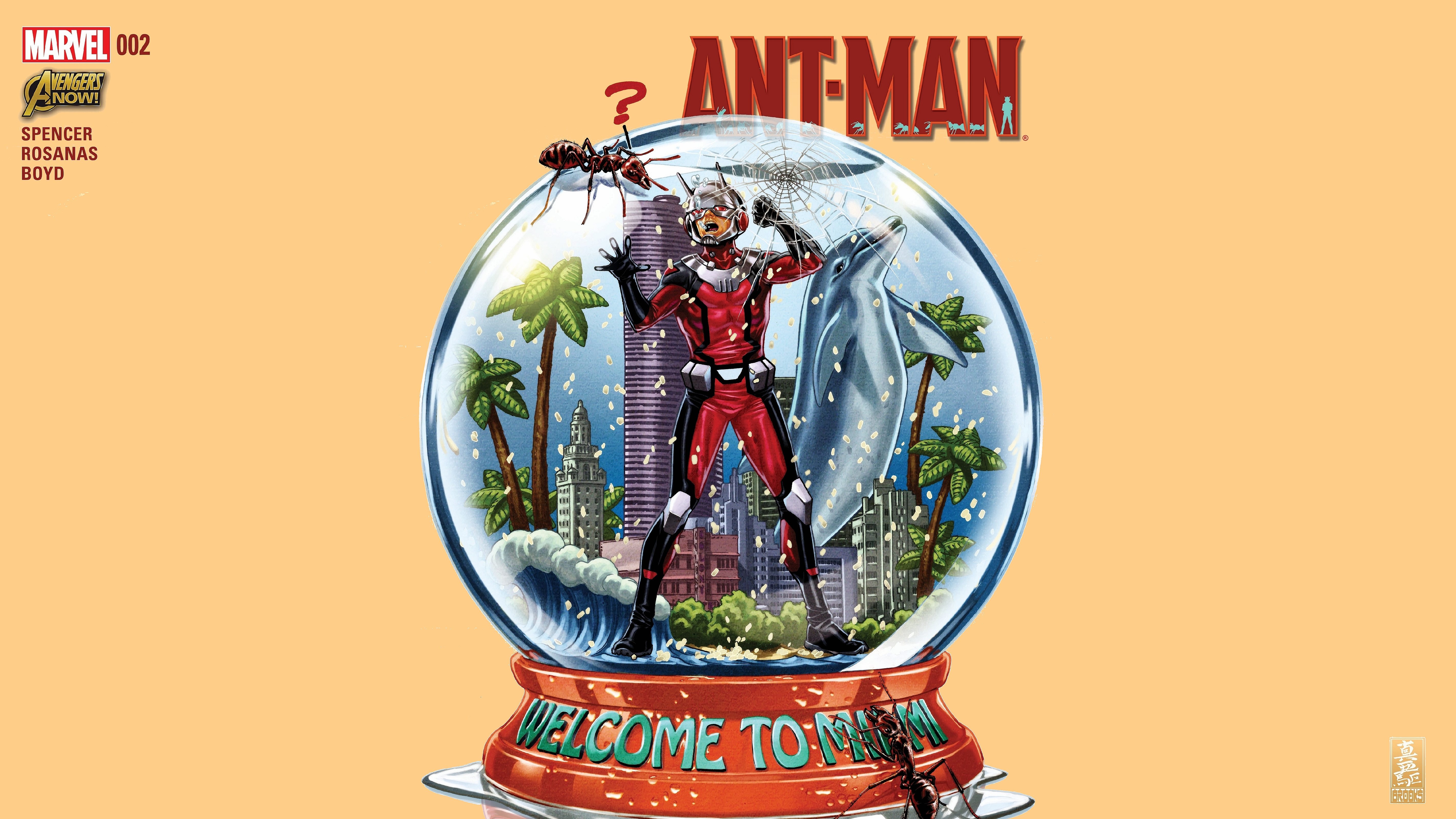 comics, ant man, snow globe