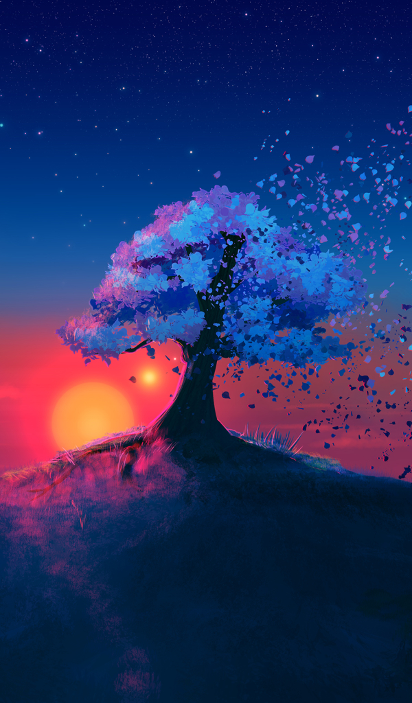 Download mobile wallpaper Tree, Artistic for free.