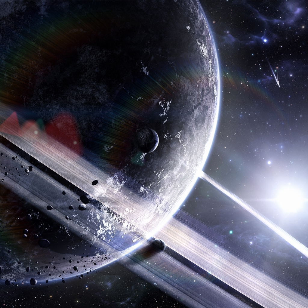 Free download wallpaper Stars, Galaxy, Space, Sci Fi, Planetary Ring on your PC desktop