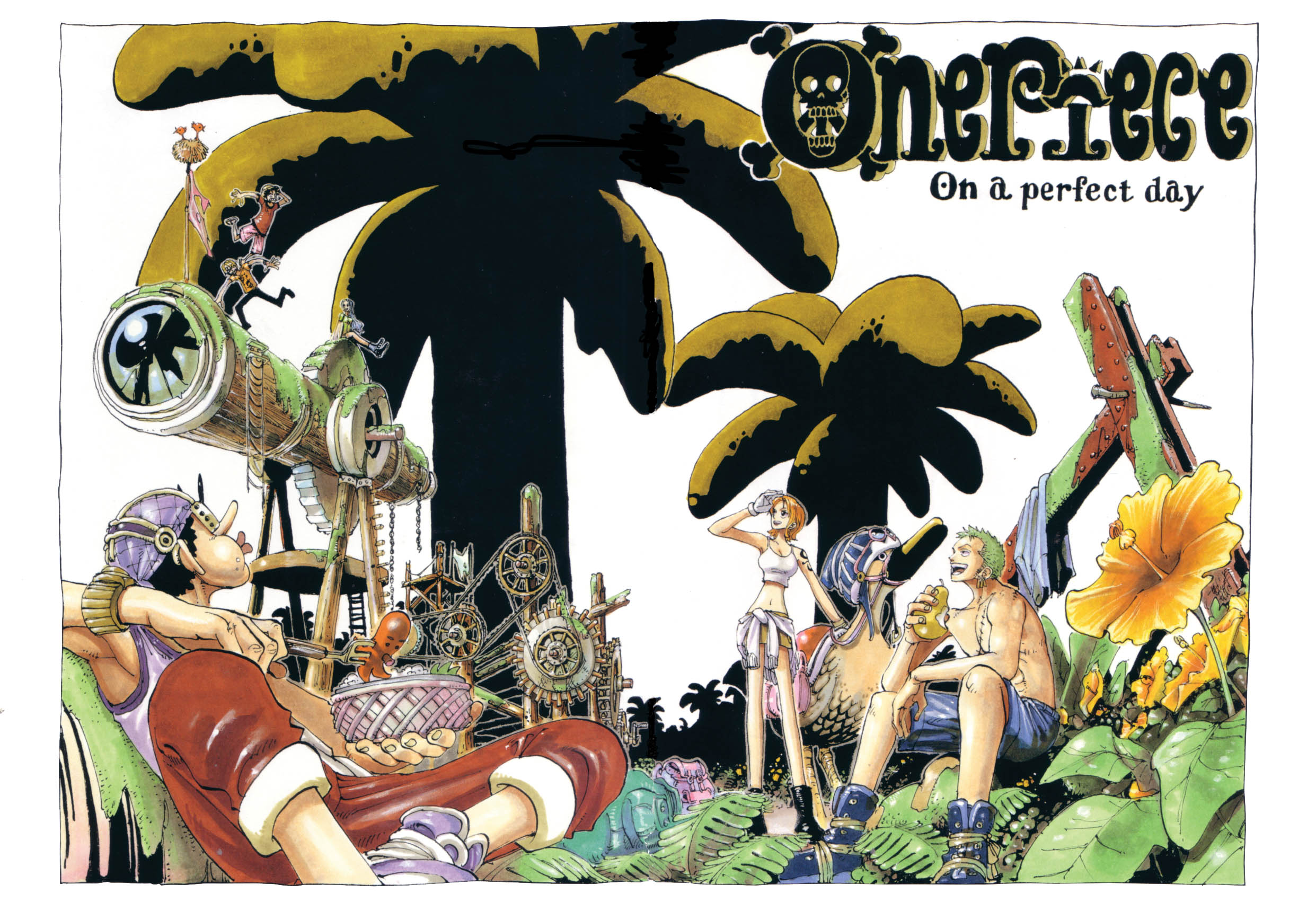 Handy-Wallpaper Animes, One Piece, Tony Tony Chopper, Lysop (One Piece), Roronoa Zorro, Affe D Luffy, Nami (Einteiler), Sanji (Einteiler), Nico Robin kostenlos herunterladen.