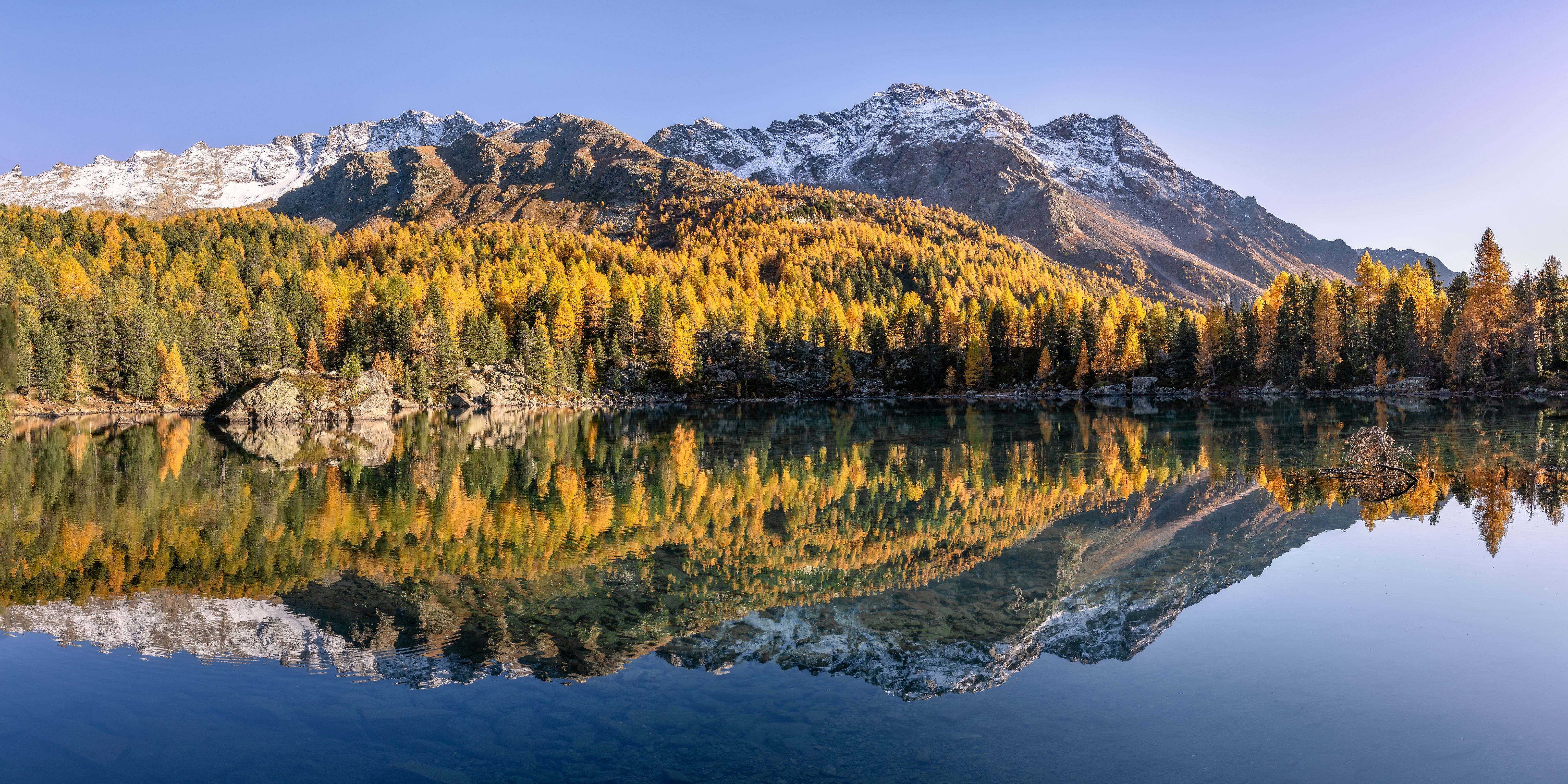 Download mobile wallpaper Nature, Lake, Reflection, Earth, Switzerland for free.