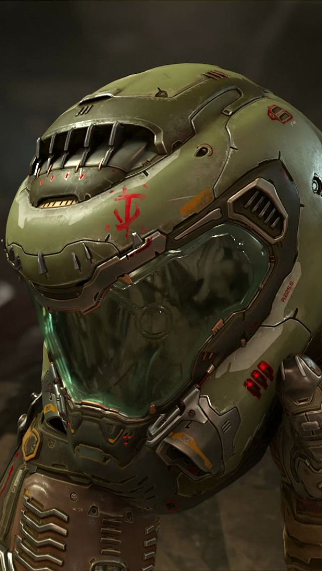 Download mobile wallpaper Doom, Helmet, Video Game, Doom Eternal for free.