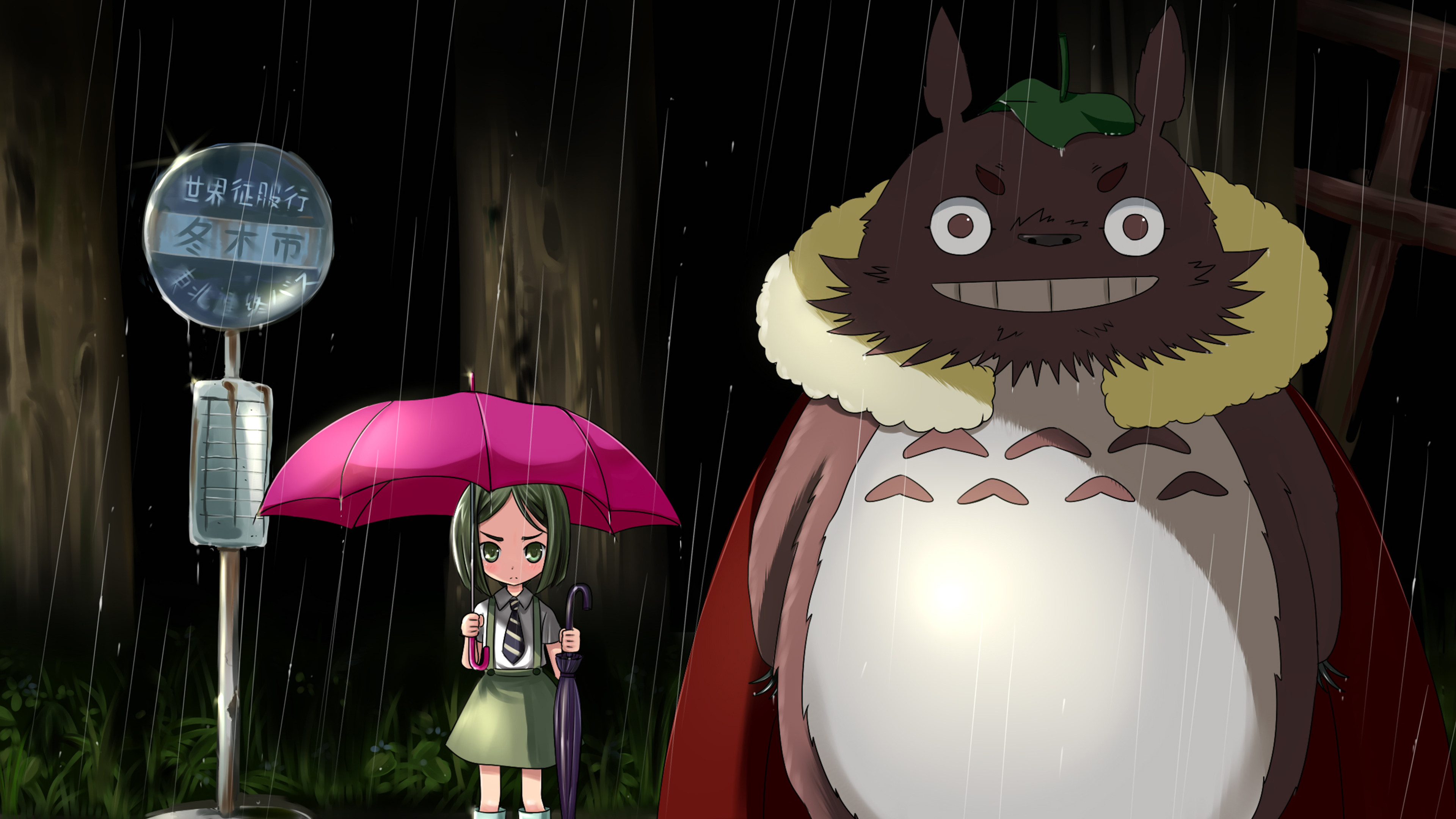 Baixe gratuitamente a imagem Anime, Crossover, Meu Amigo Totoro, Destino/zero na área de trabalho do seu PC
