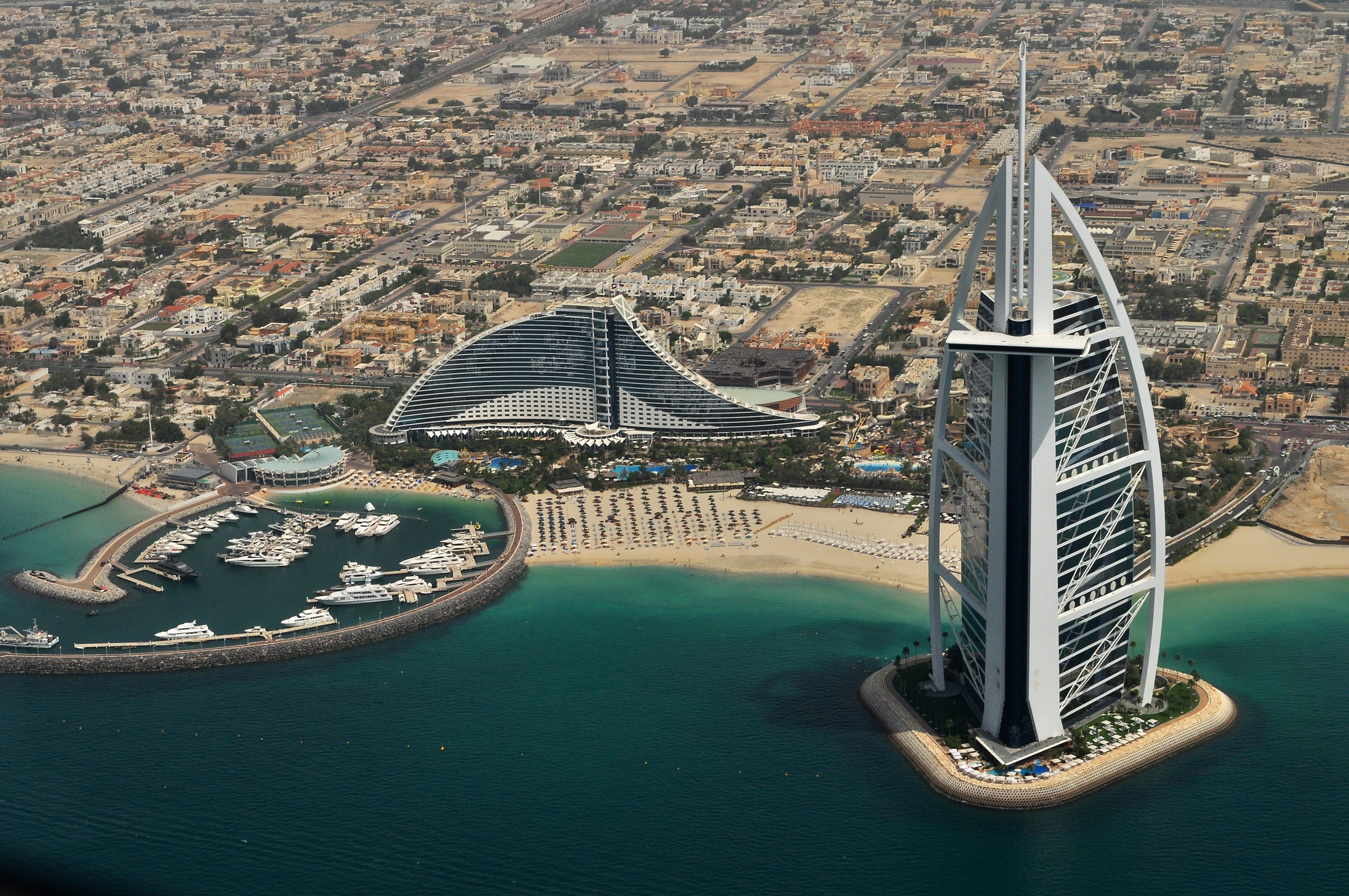 dubai, man made, burj al arab, building, city, united arab emirates