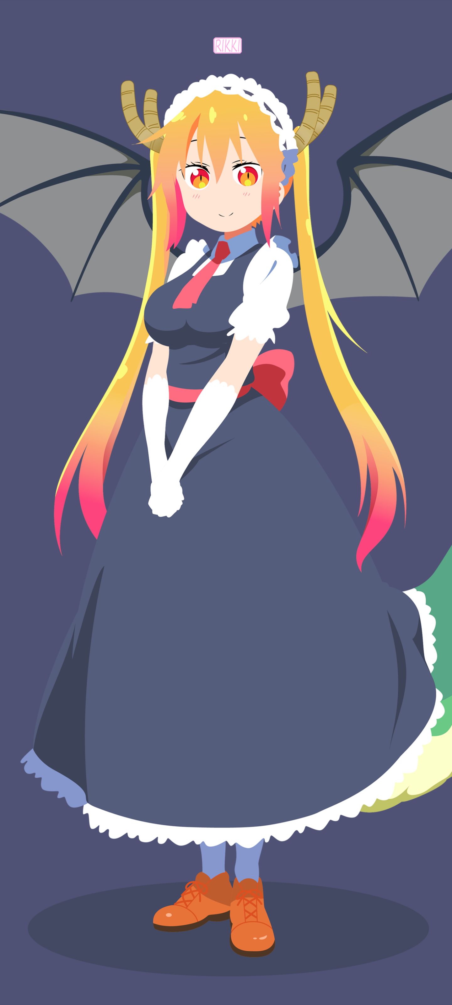 Handy-Wallpaper Animes, Tohru (Miss Kobayashis Drachenmädchen), Kobayashi San Chi No Maid Dragon kostenlos herunterladen.