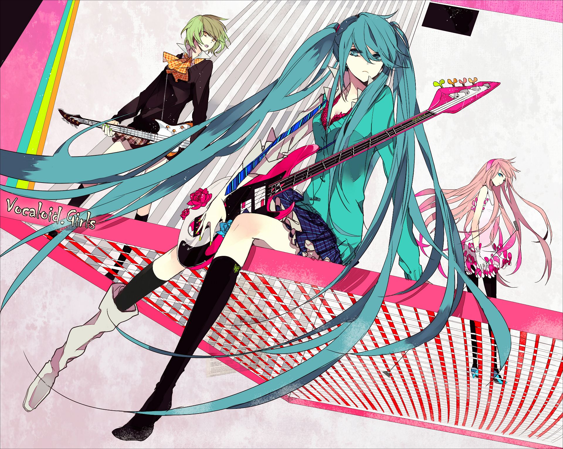 Téléchargez gratuitement l'image Vocaloïde, Animé, Hatsune Miku, Luka Megurine, Gumi (Vocaloïde) sur le bureau de votre PC