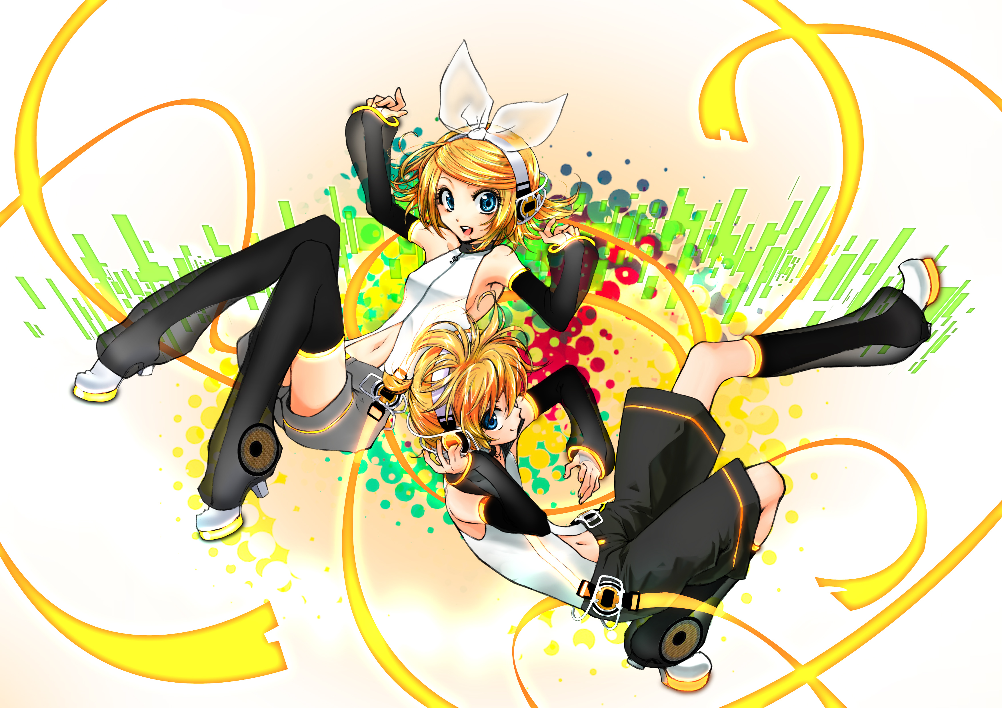 Baixar papel de parede para celular de Anime, Vocaloid, Rin Kagamine, Len Kagamine gratuito.