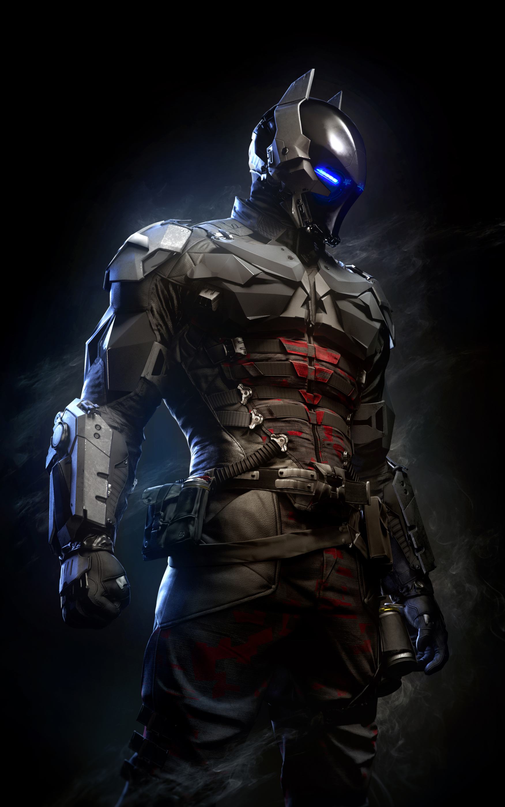 1152779 descargar fondo de pantalla videojuego, batman: arkham knight, ojos azules, ojos brillantes, arkham knight (dc cómics), hombre murciélago: protectores de pantalla e imágenes gratis