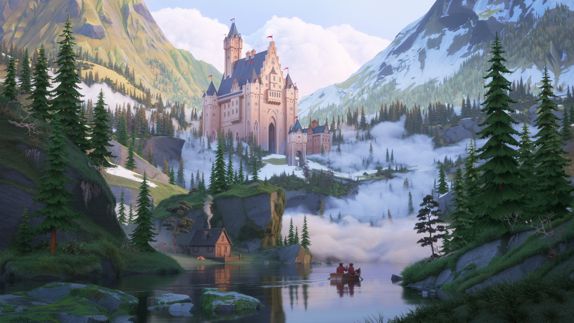 Download mobile wallpaper Fantasy, Castle, Castles for free.