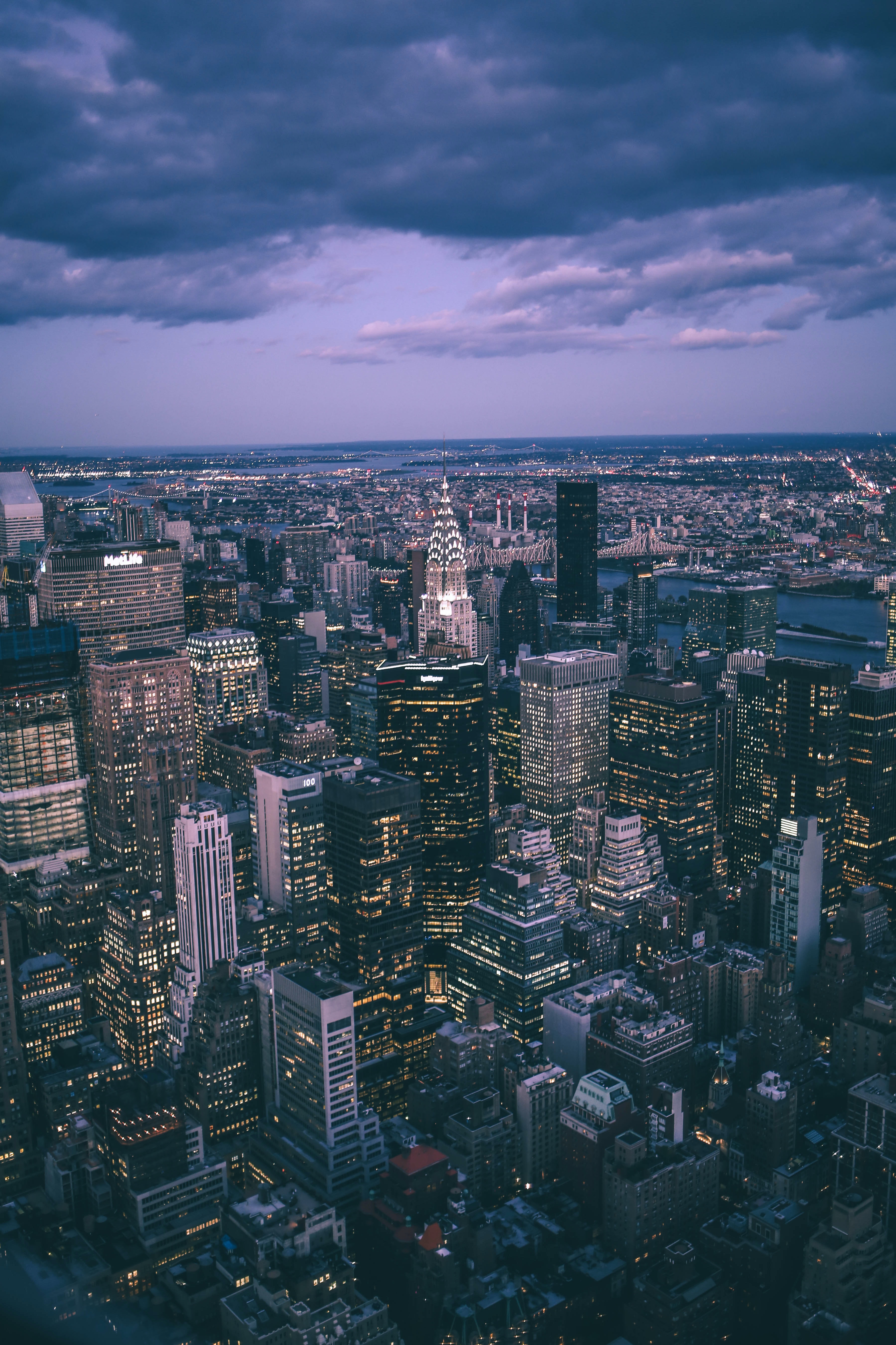 130695 télécharger le fond d'écran new york, villes, l'architecture, ville, imeuble, bâtiment, vue d'en haut, vue d’en haut, mégalopole, paysage urbain, cityscape - économiseurs d'écran et images gratuitement