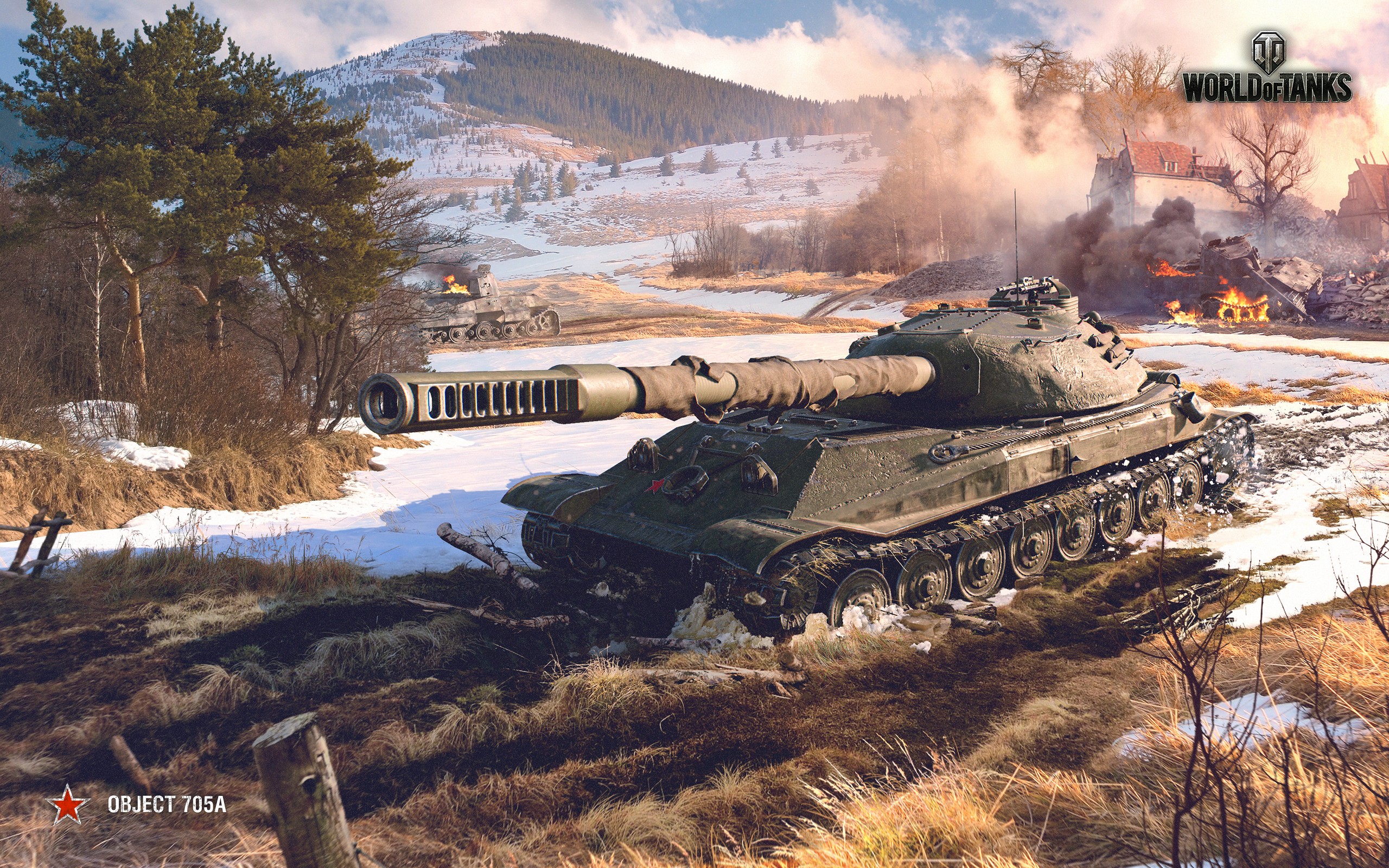 Download mobile wallpaper World Of Tanks, Video Game, Object 705A for free.
