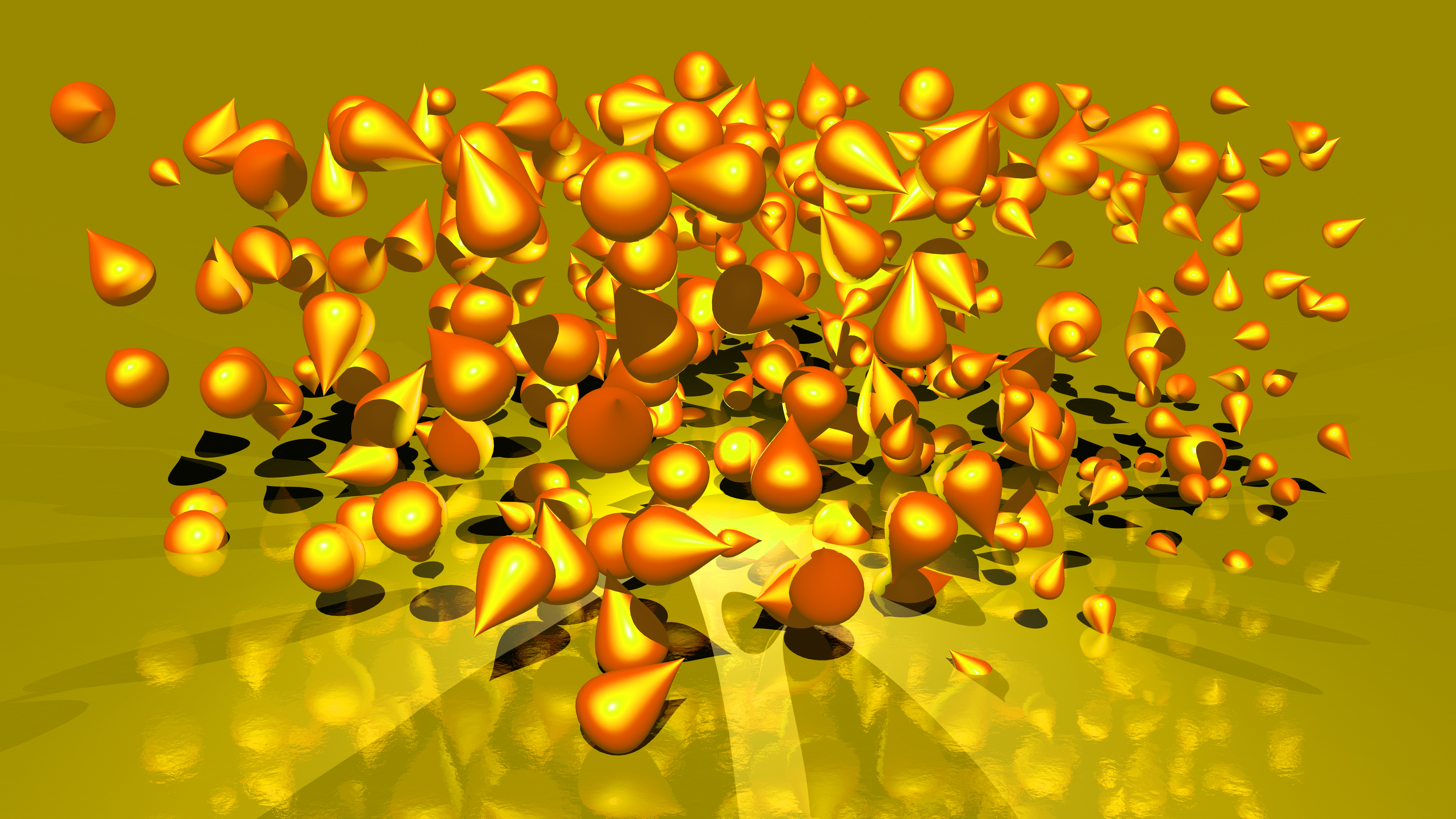 Free download wallpaper Abstract, Gold, 3D on your PC desktop
