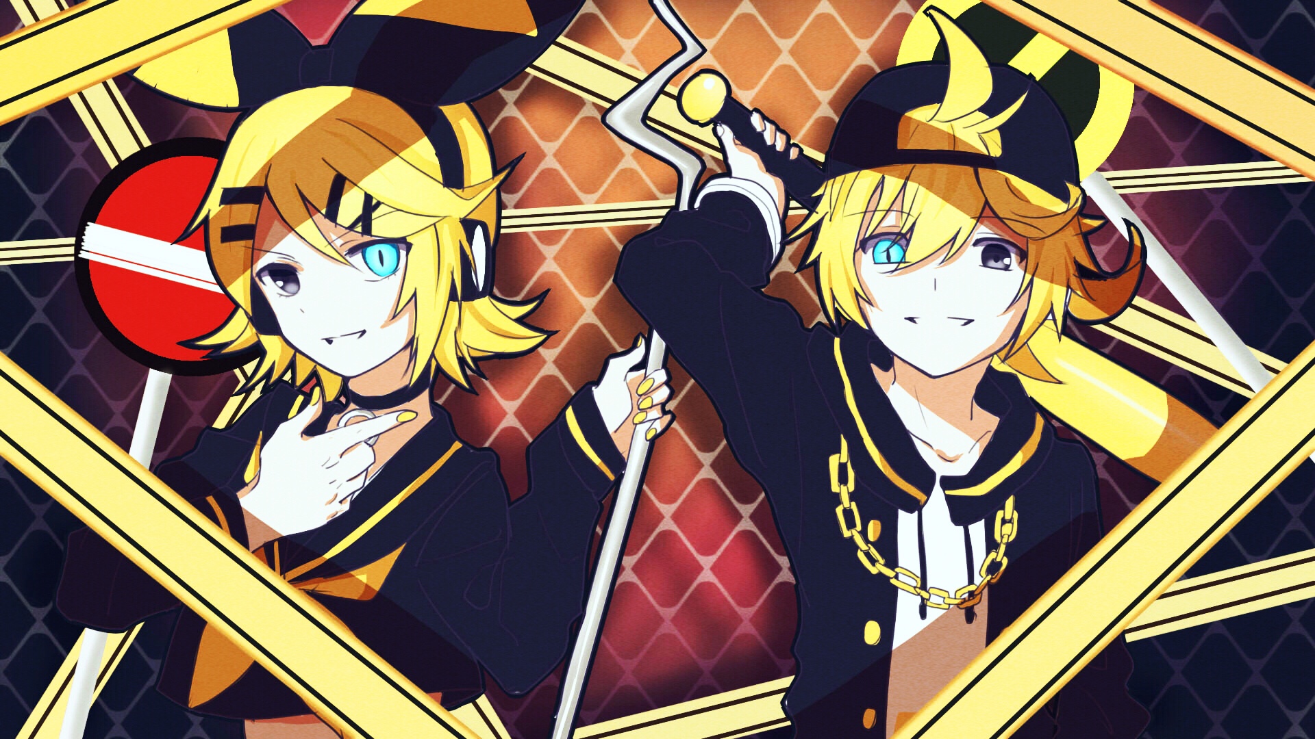 Téléchargez gratuitement l'image Vocaloïde, Animé, Rin Kagamine, Len Kagamine sur le bureau de votre PC