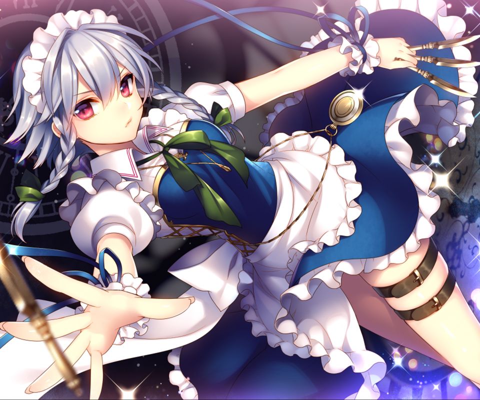 Descarga gratuita de fondo de pantalla para móvil de Animado, Touhou, Sakuya Izayoi.