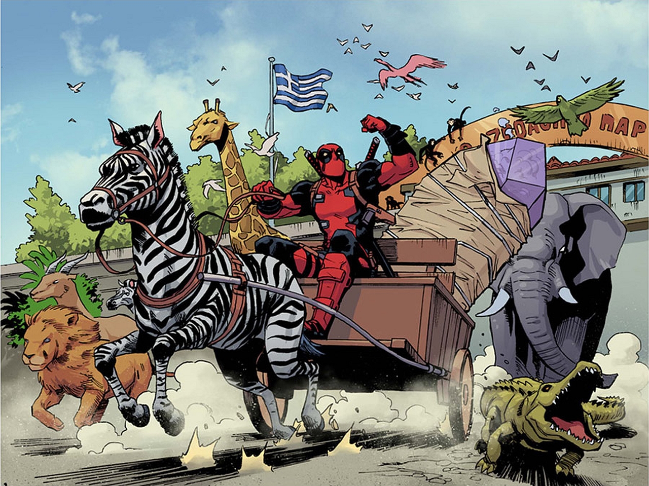 Handy-Wallpaper Deadpool, Comics kostenlos herunterladen.