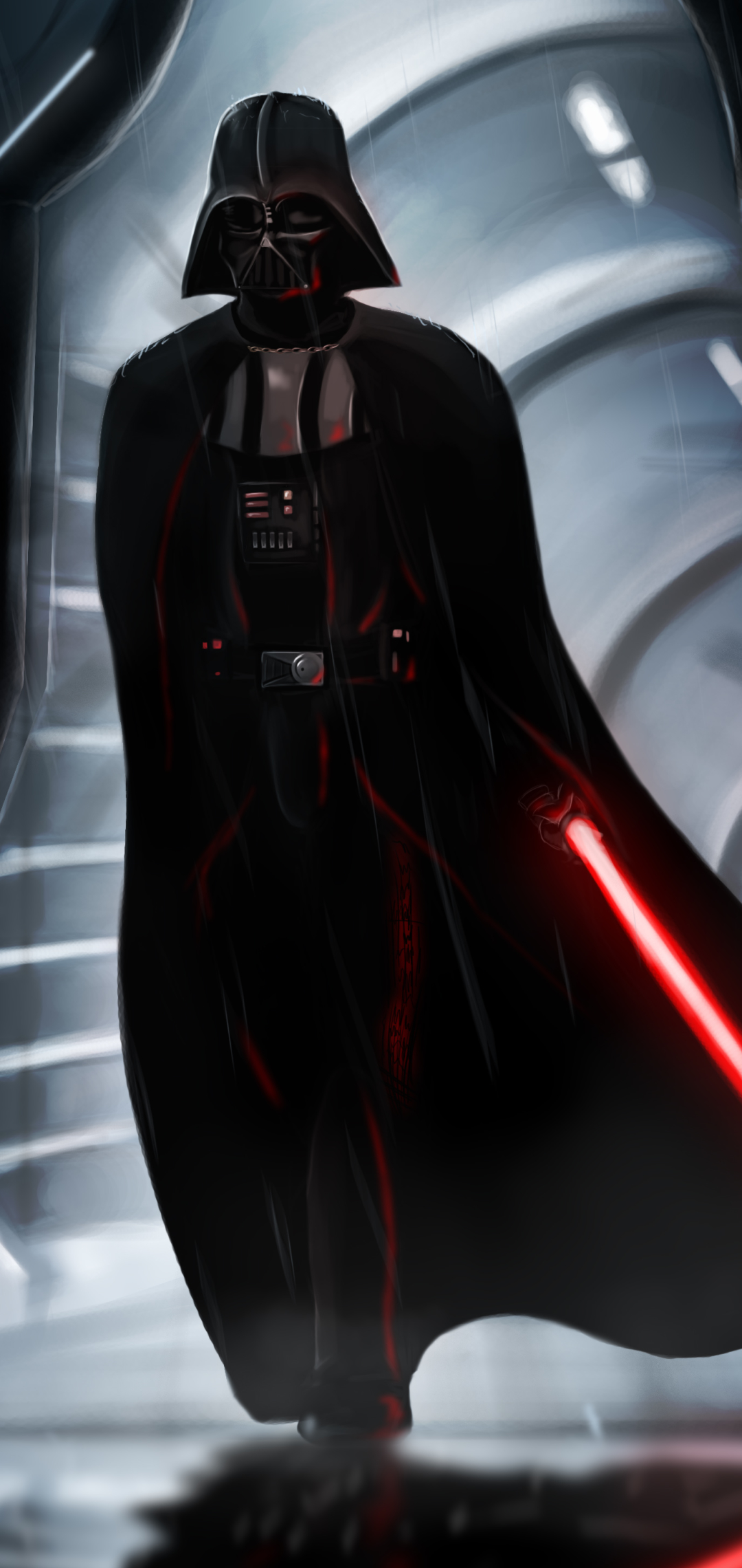 Download mobile wallpaper Star Wars, Sci Fi, Lightsaber, Darth Vader for free.