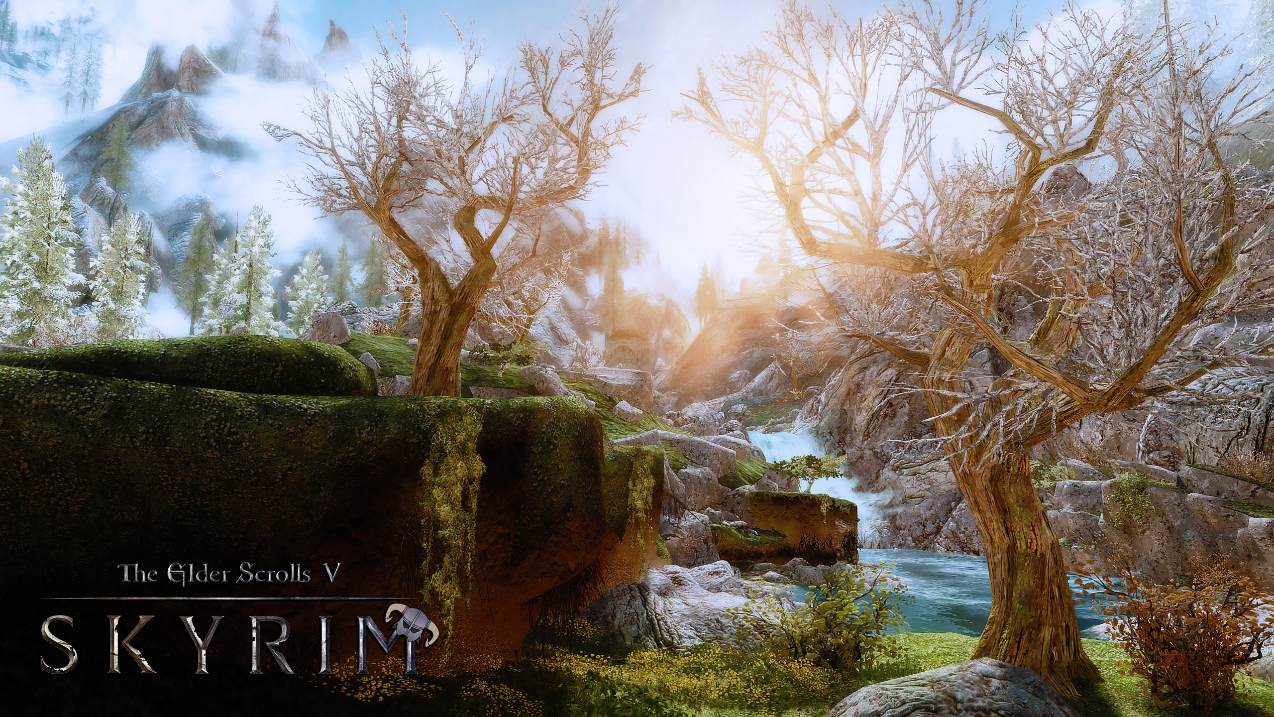 Скачати мобільні шпалери The Elder Scrolls V: Skyrim, Skyrim, The Elder Scrolls, Фантазія, Природа, Відеогра безкоштовно.