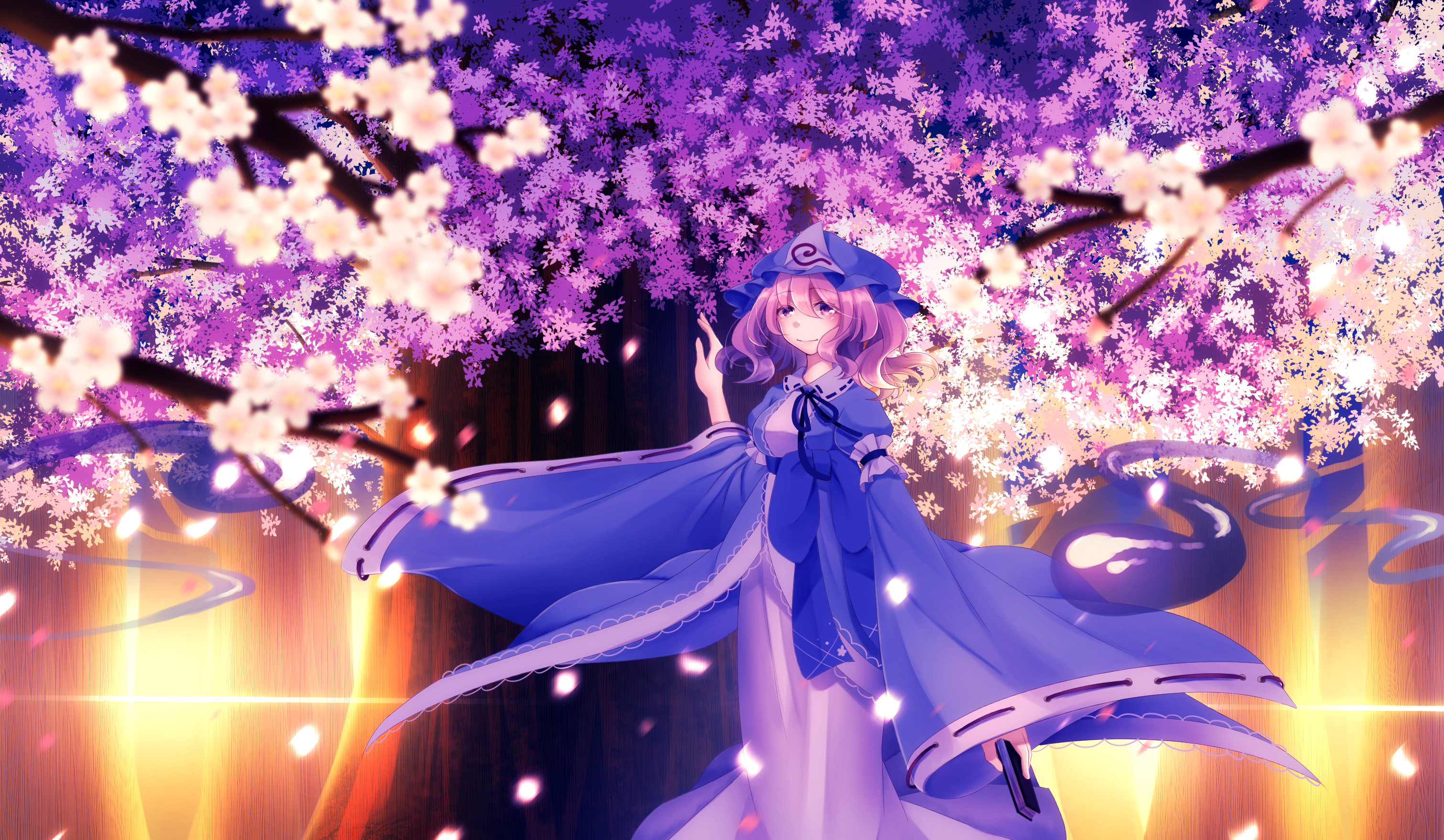 Download mobile wallpaper Anime, Touhou, Yuyuko Saigyouji for free.