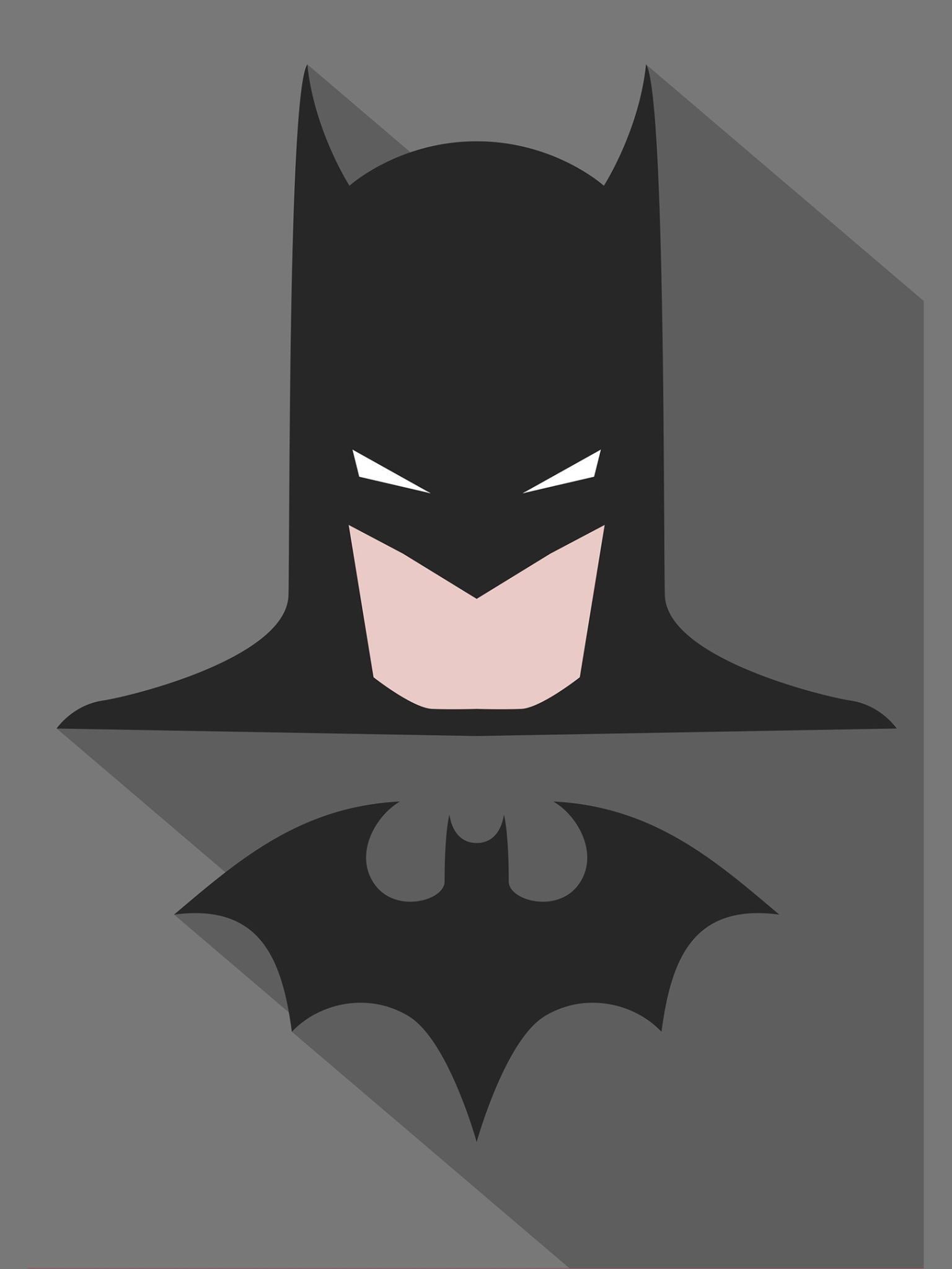 Free download wallpaper Batman, Grey, Comics, Minimalist, Dc Comics on your PC desktop
