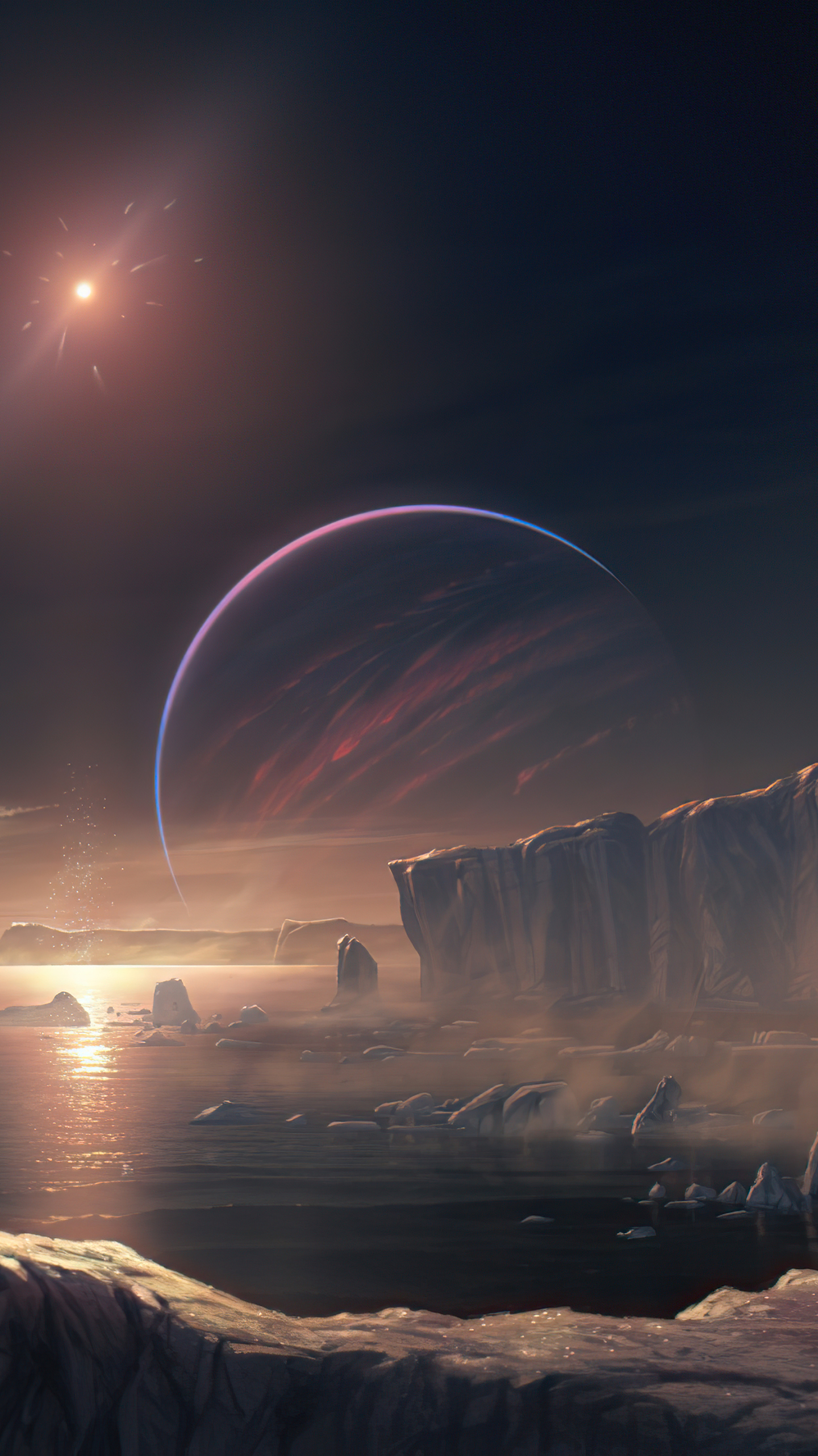 Handy-Wallpaper Landschaft, Science Fiction kostenlos herunterladen.