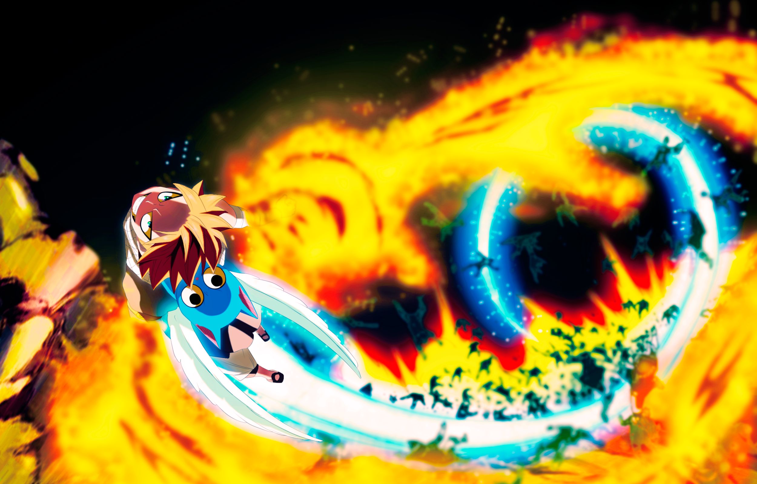 Laden Sie das Animes, Fairy Tail, Natsu Dragneel, Glücklich (Fairy Tail)-Bild kostenlos auf Ihren PC-Desktop herunter