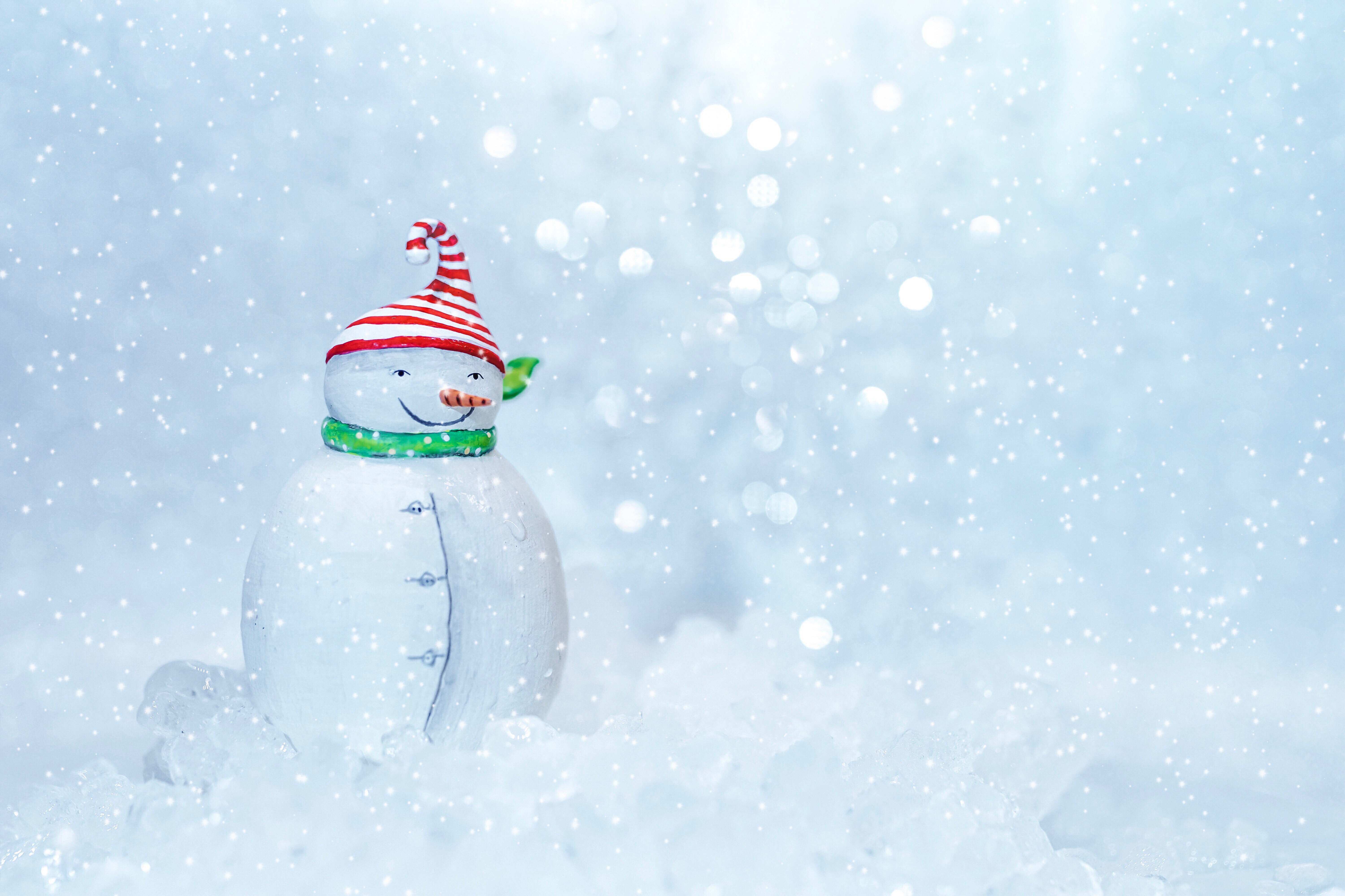 Download mobile wallpaper Snowman, Christmas, Figurine, Photography for free.