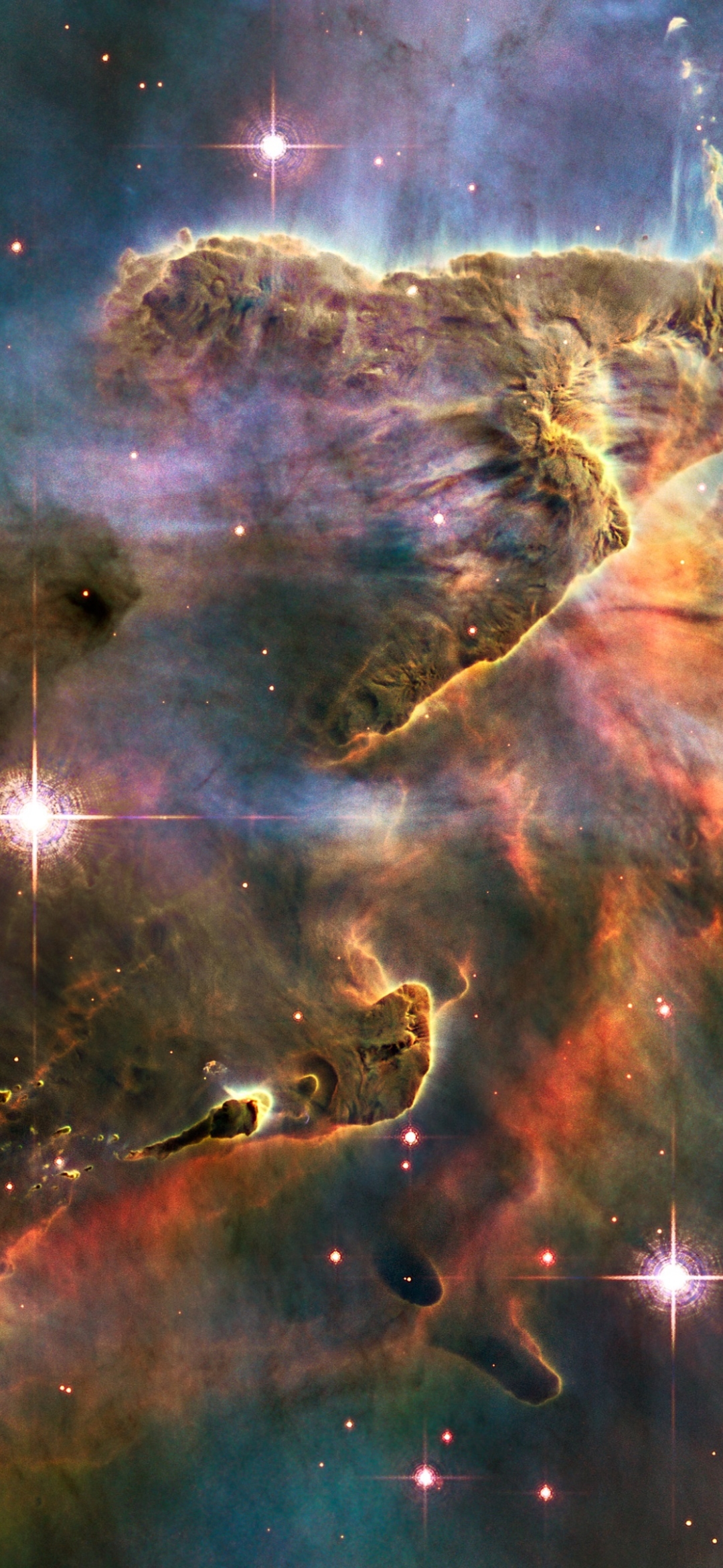 Descarga gratuita de fondo de pantalla para móvil de Estrellas, Nebulosa, Espacio, Vistoso, Ciencia Ficción.