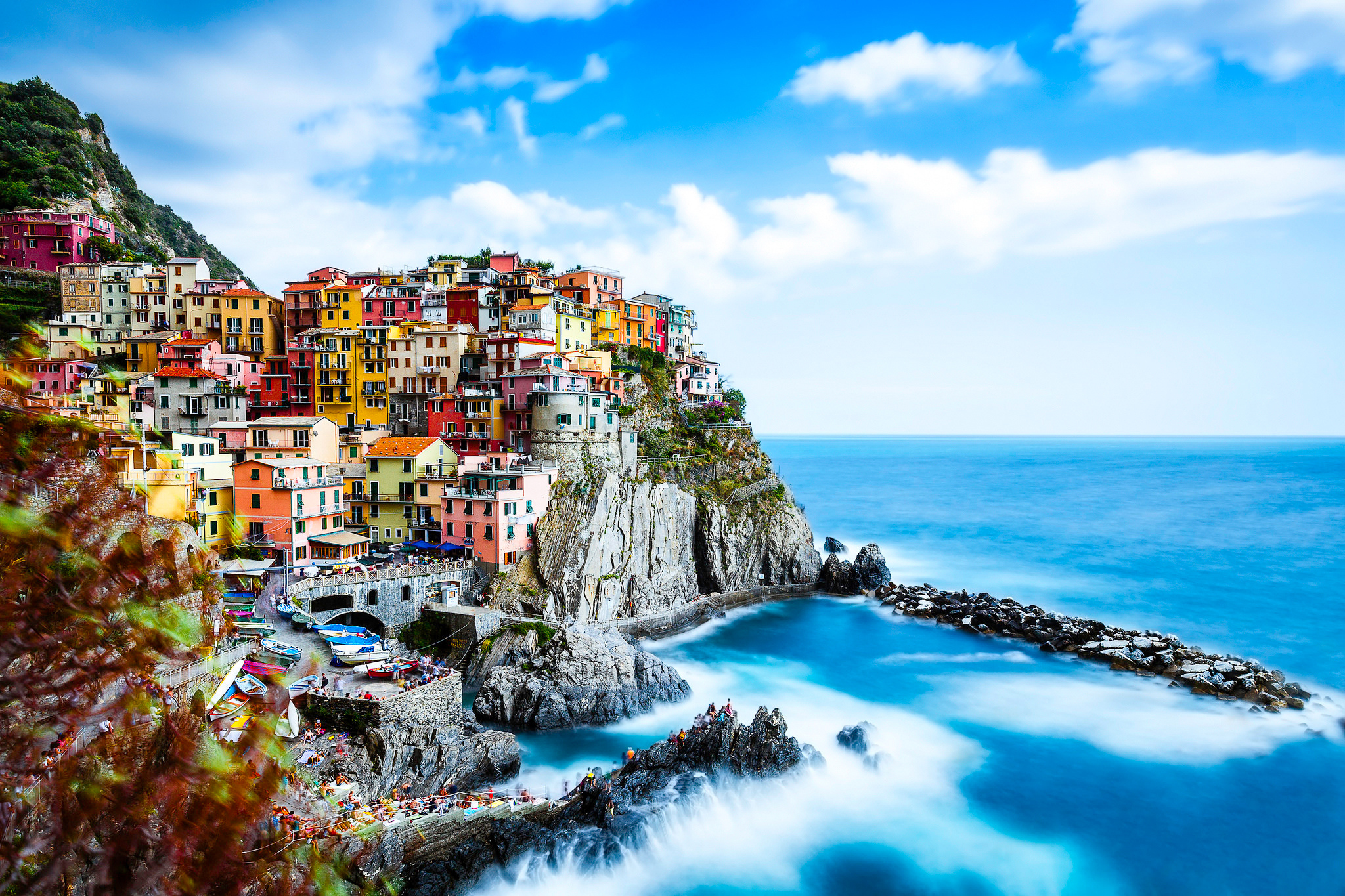 377788 baixar papel de parede itália, feito pelo homem, manarola, costa, colorido, cores, gad, casa, oceano, vila, cidades - protetores de tela e imagens gratuitamente
