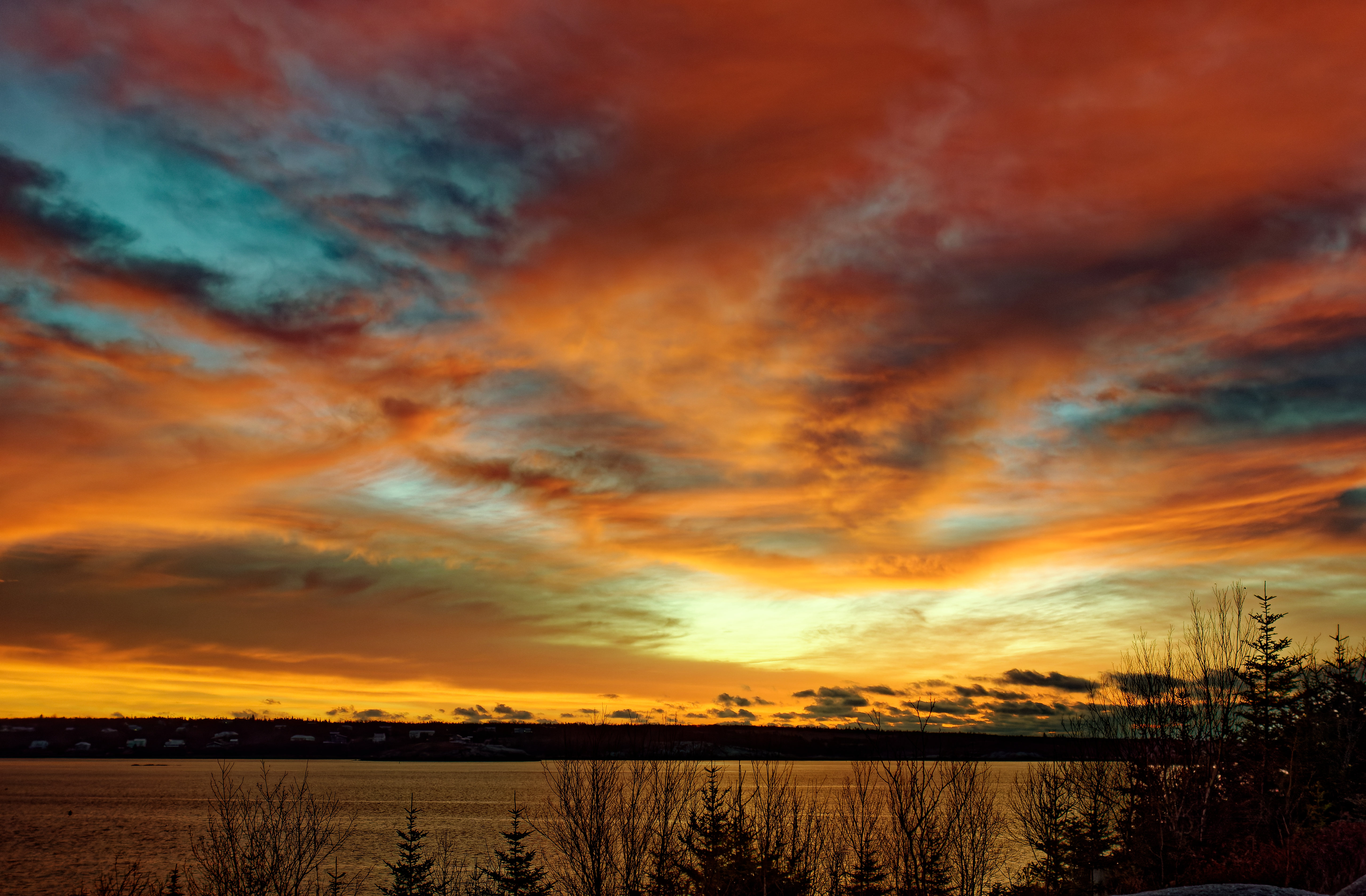 Free download wallpaper Sunset, Twilight, Dusk, Evening, Lake, Nature on your PC desktop