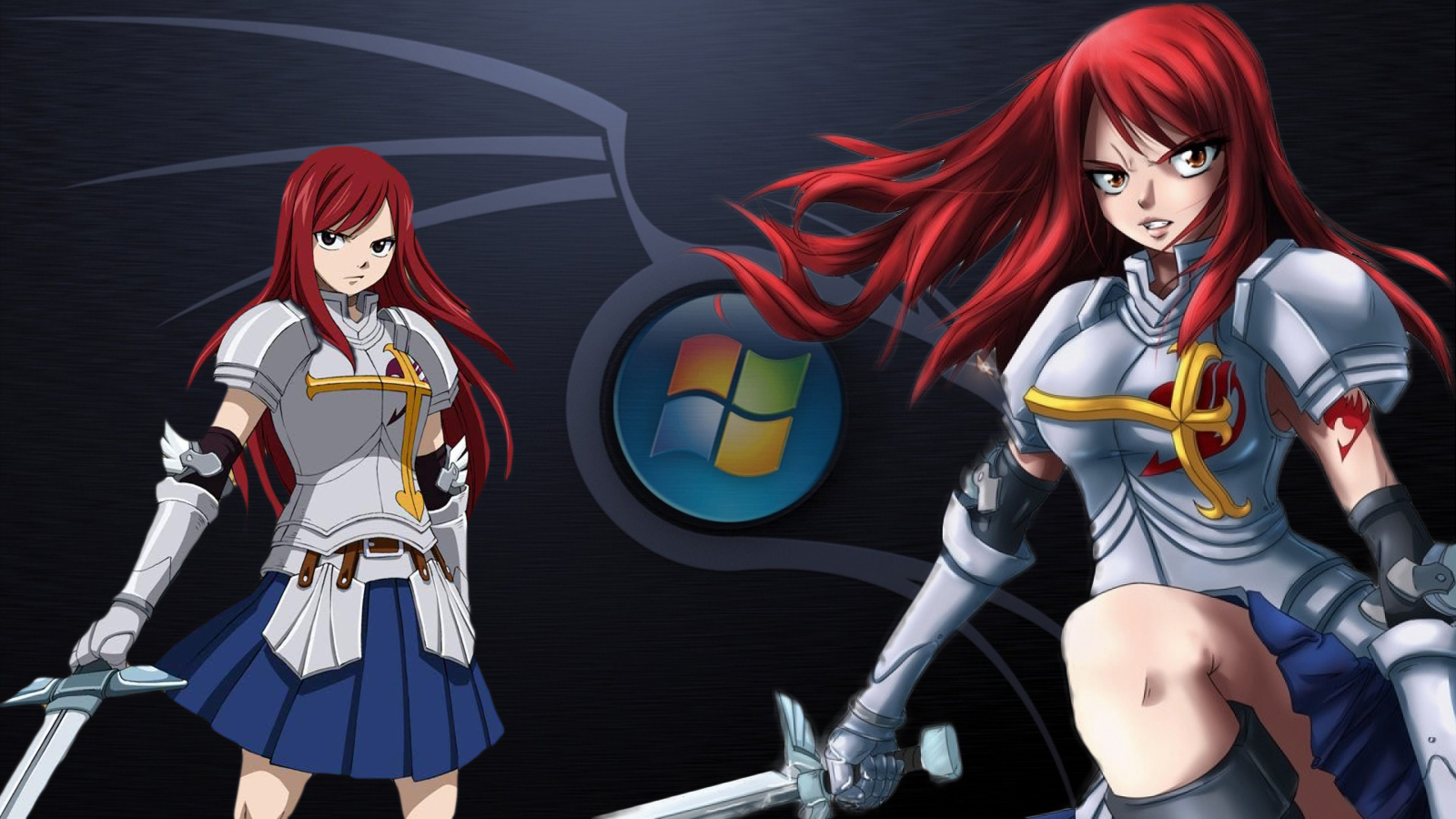 Download mobile wallpaper Anime, Windows, Armor, Sword, Fairy Tail, Erza Scarlet for free.